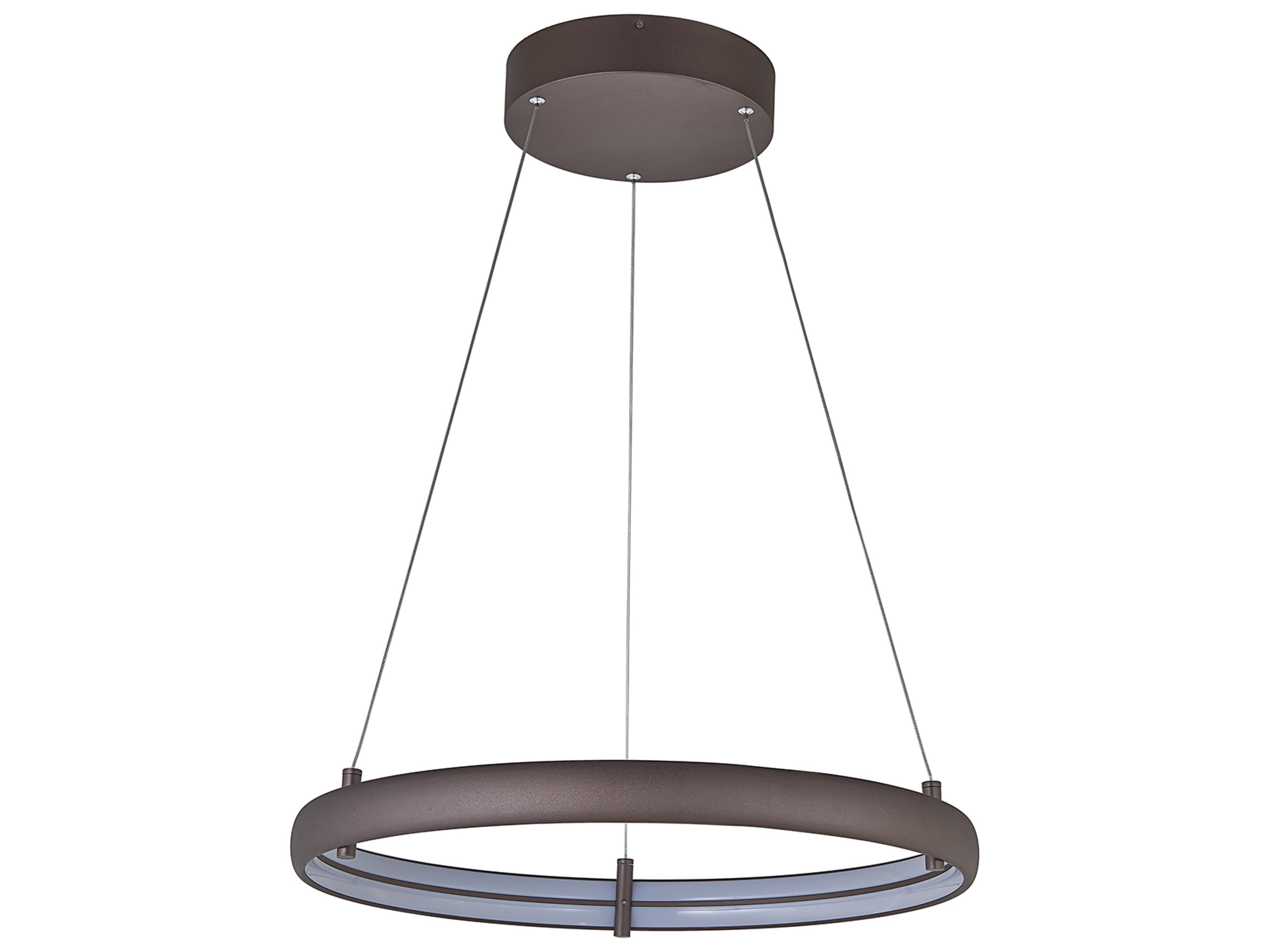 Abra Sling 1-Light Bronze Round Pendant