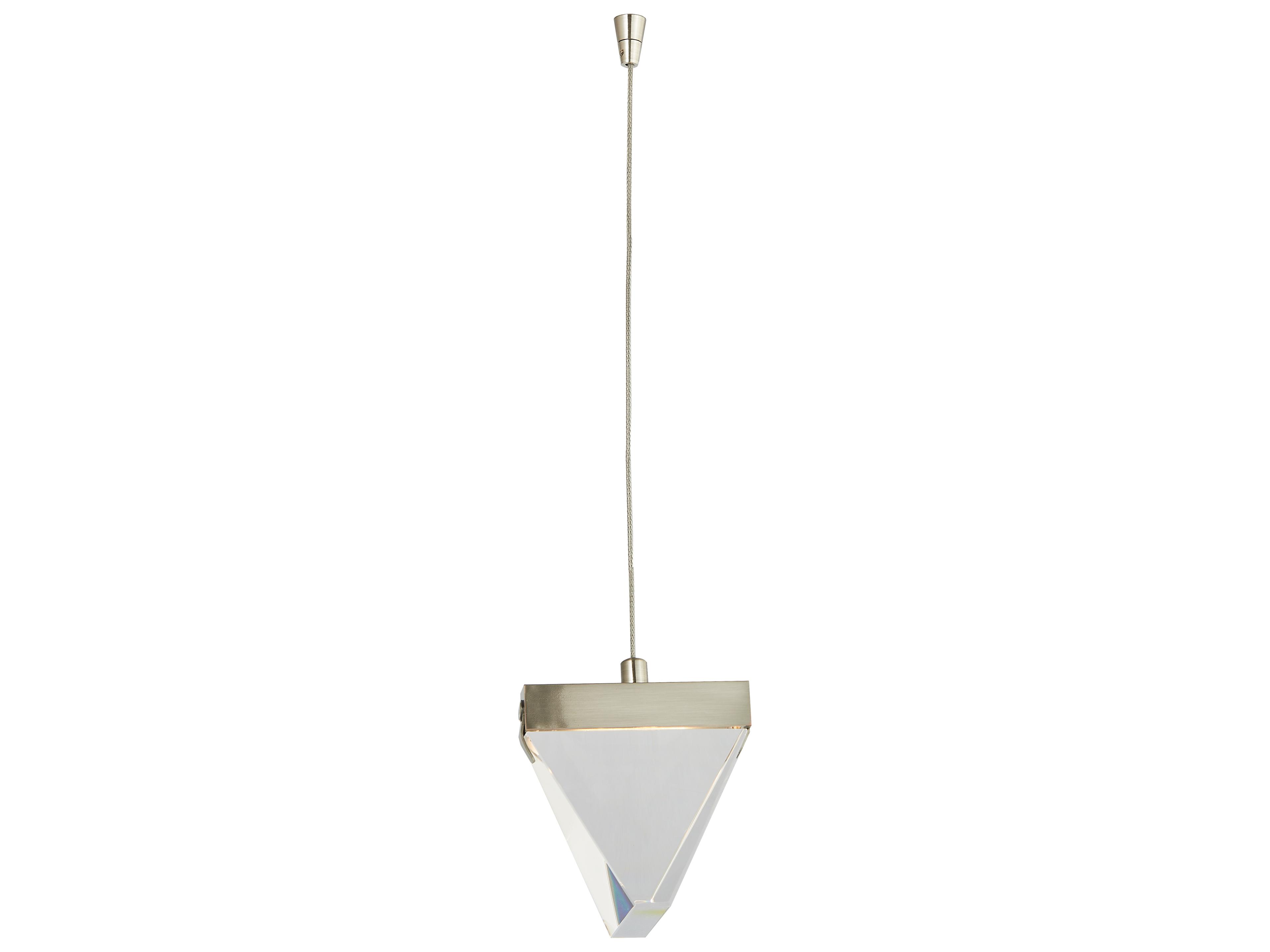 Abra Atlas 1-Light Brushed Nickel Mini Pendant