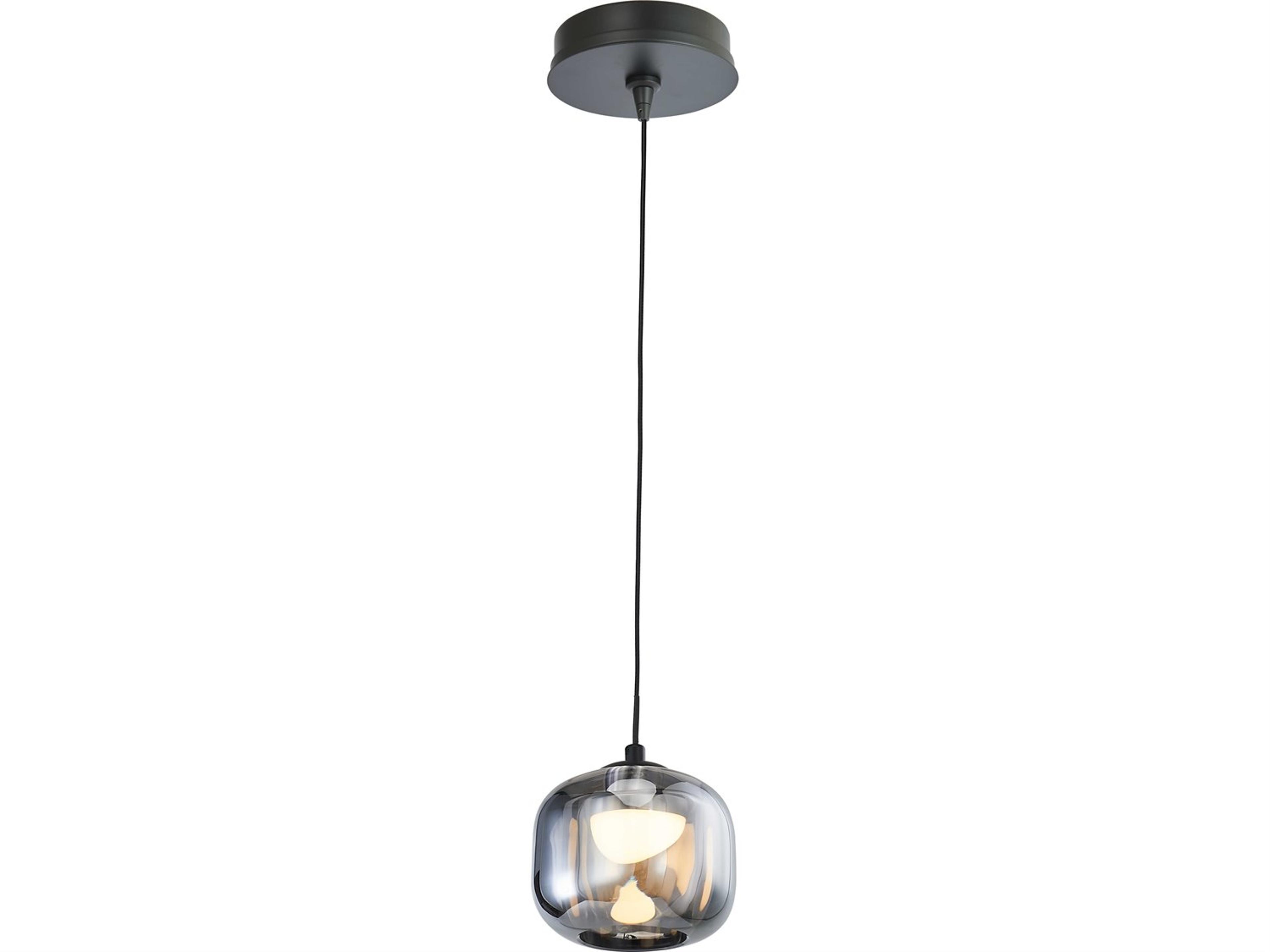 Abra Geo 1-Light Matte Black Mini Pendant