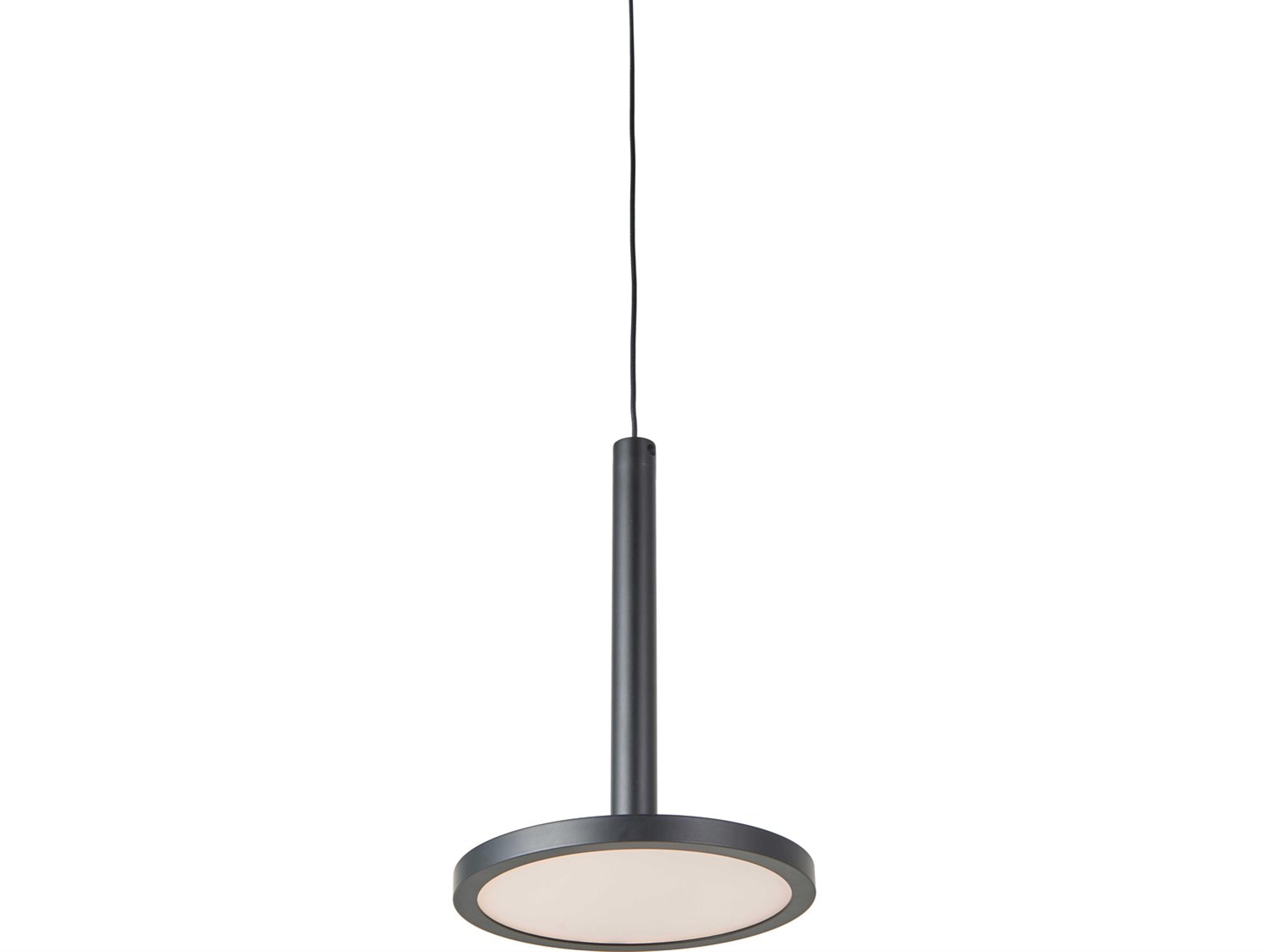 Abra Flip 1-Light Matte Black Round Mini Pendant