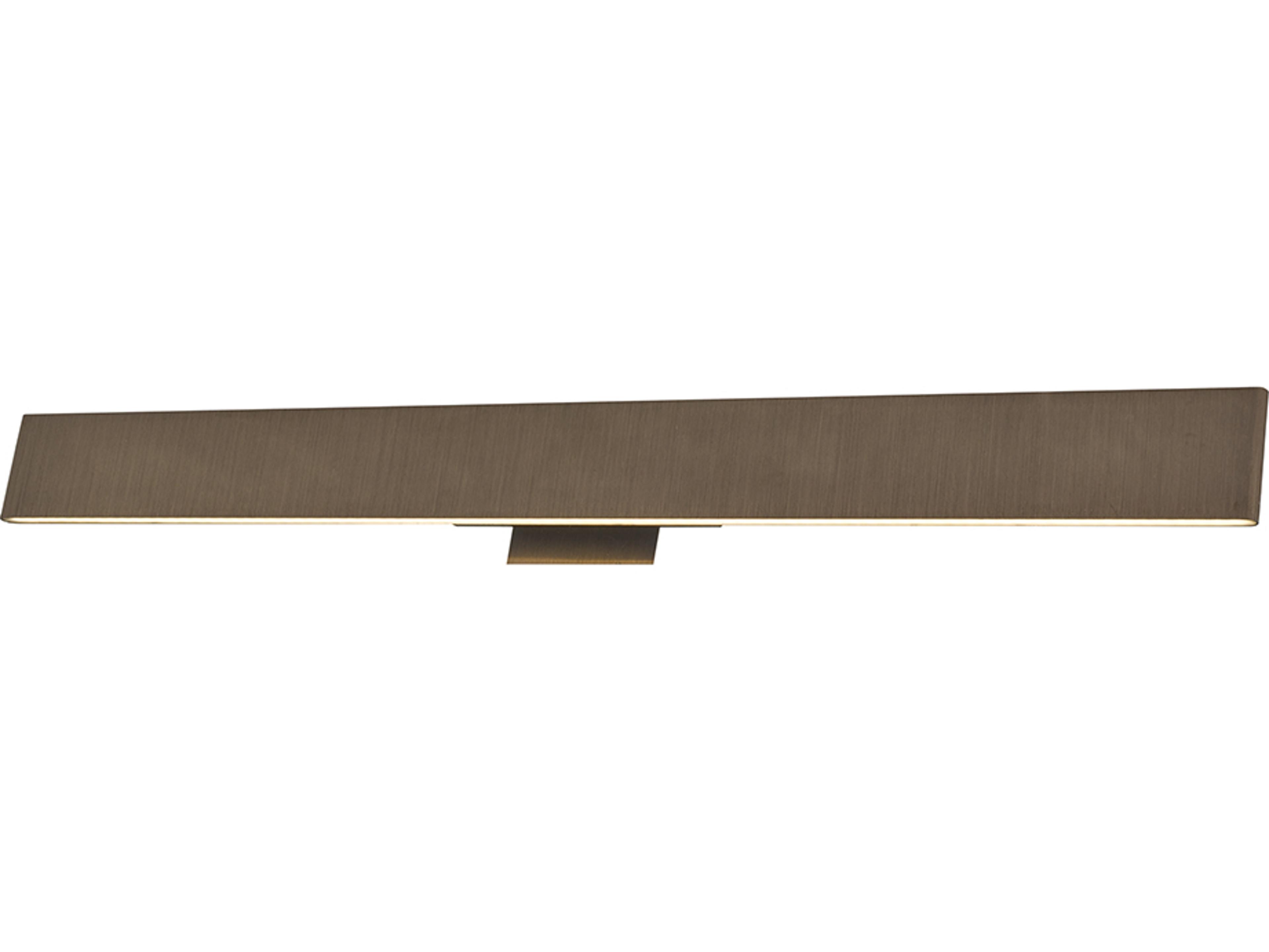 Abra Slim 2-Light Brushed Bronze Vanity Light