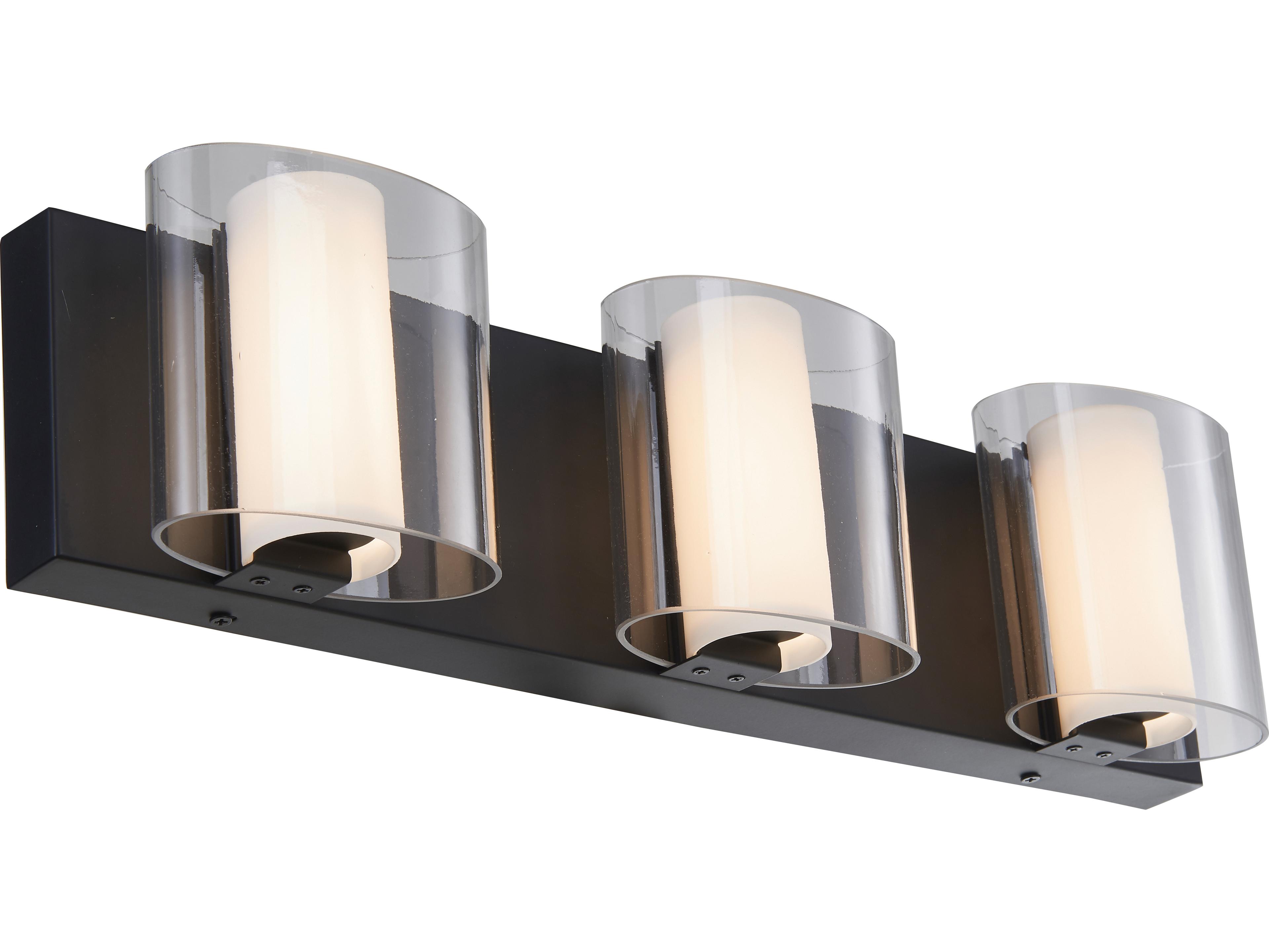 Abra Zoe 3-Light Black Vanity Light