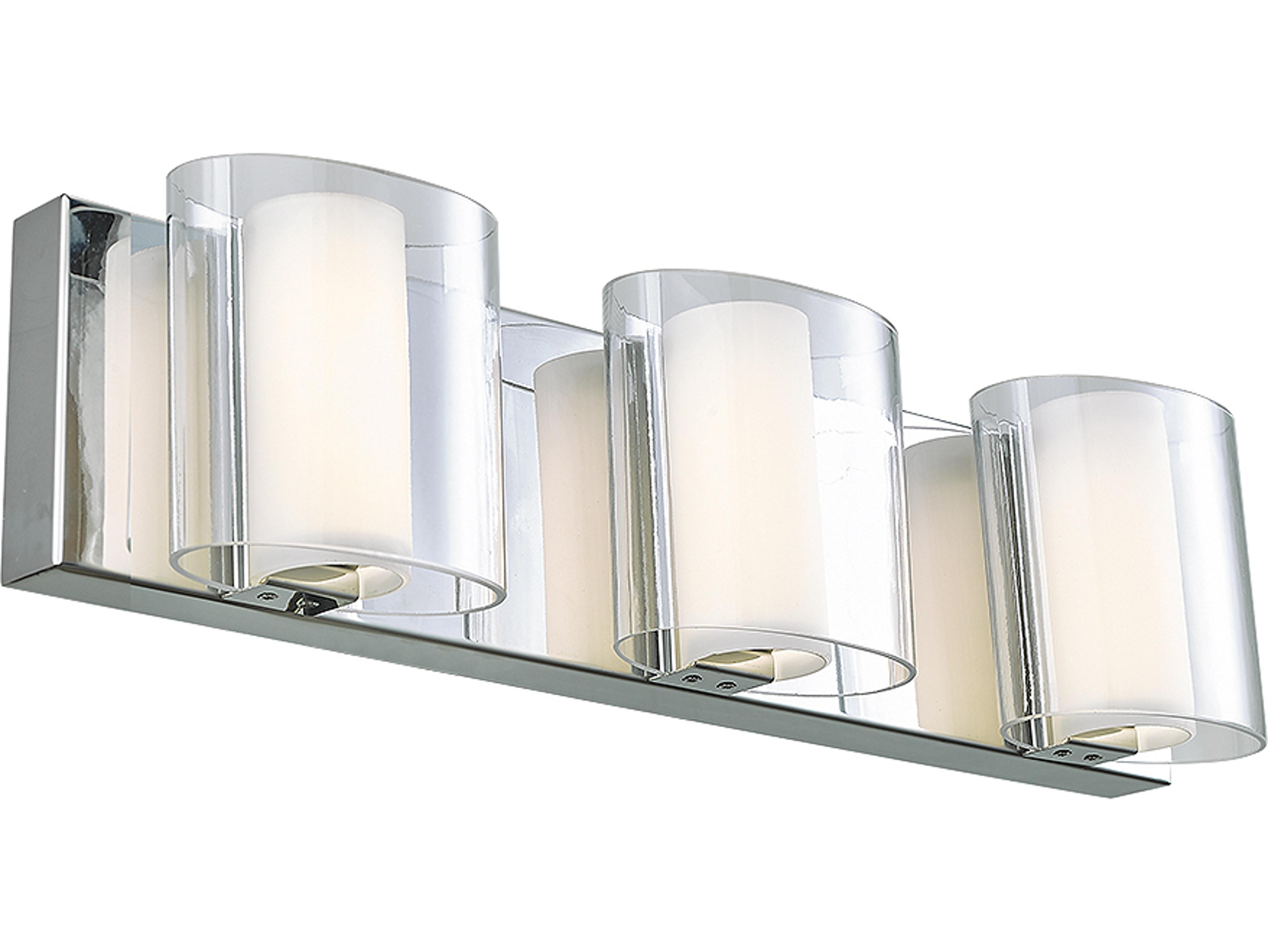 Abra Zoe 3-Light Chrome Vanity Light