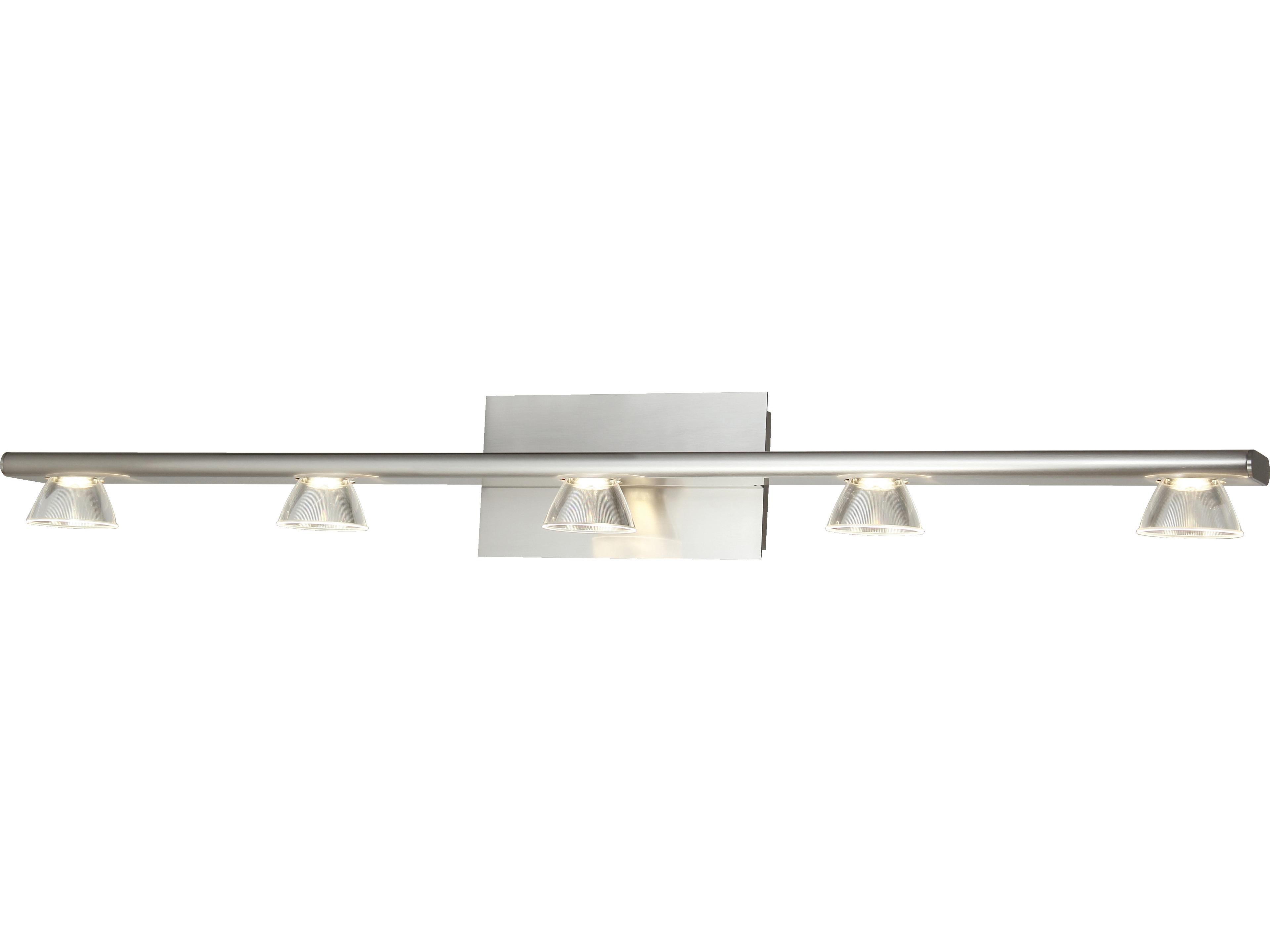 Abra Jet 5-Light Brushed Nickel Vanity Light