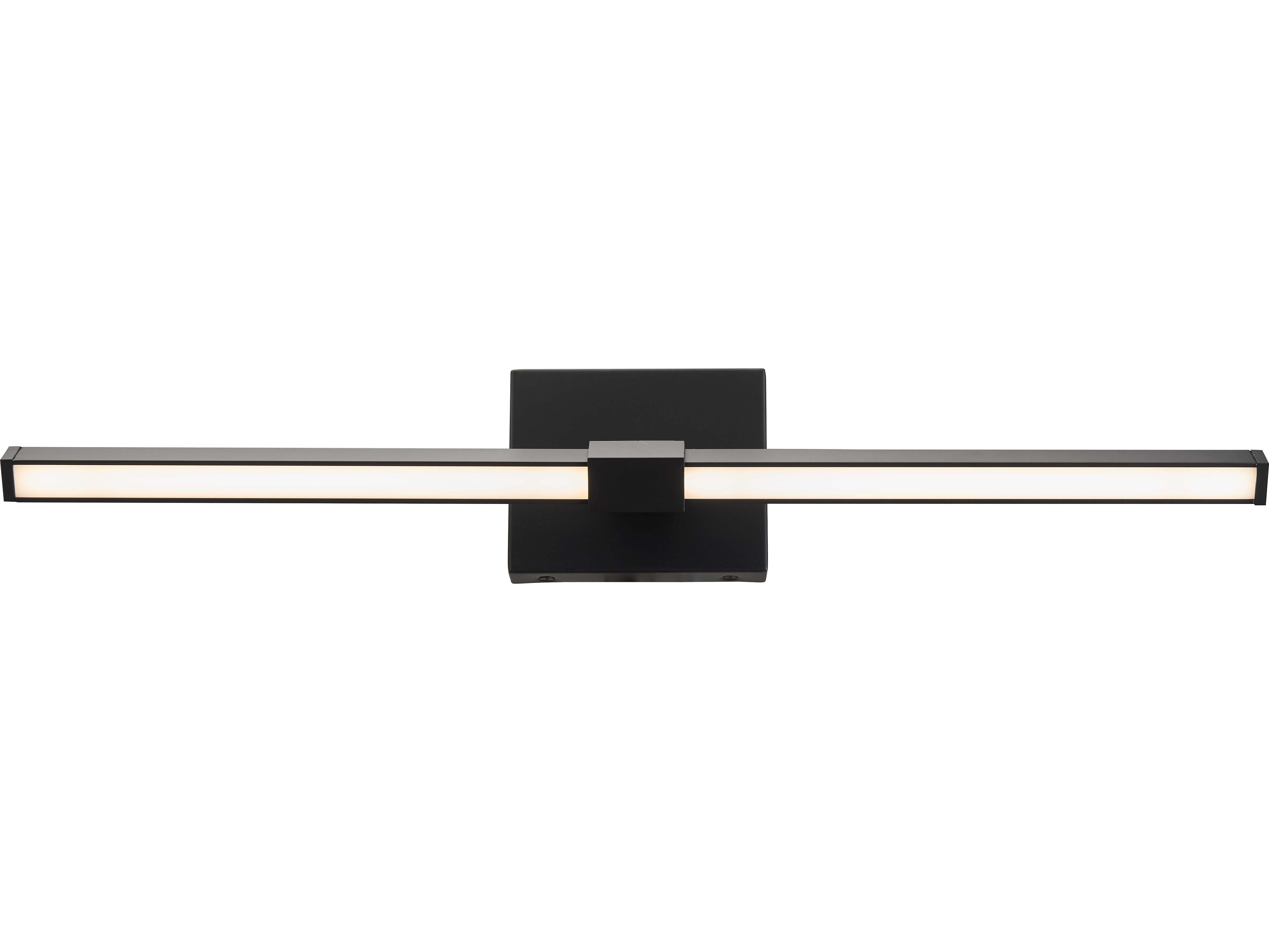 Abra Epee 1-Light Black Vanity Light