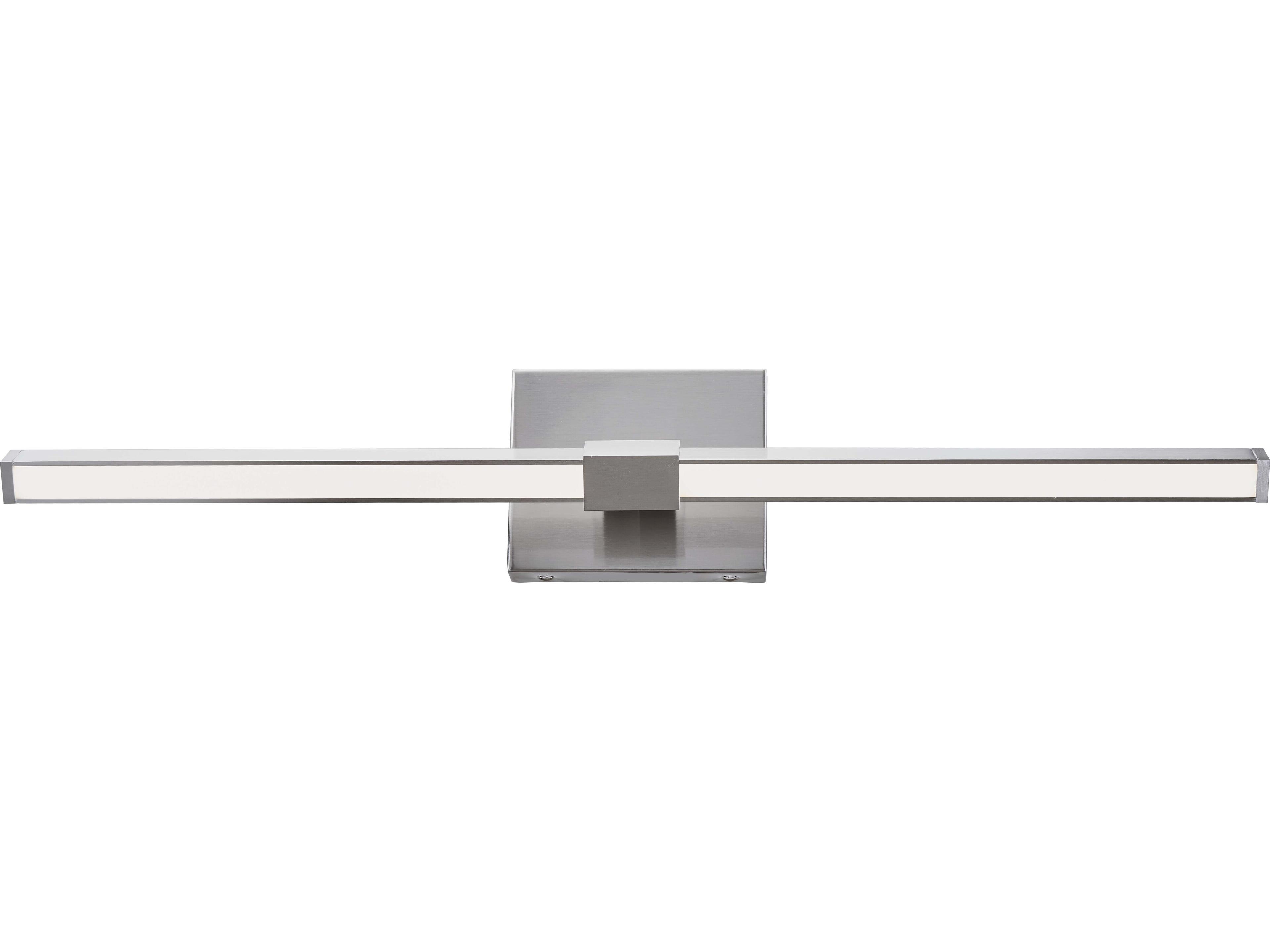 Abra Epee 1-Light Brushed Nickel Vanity Light