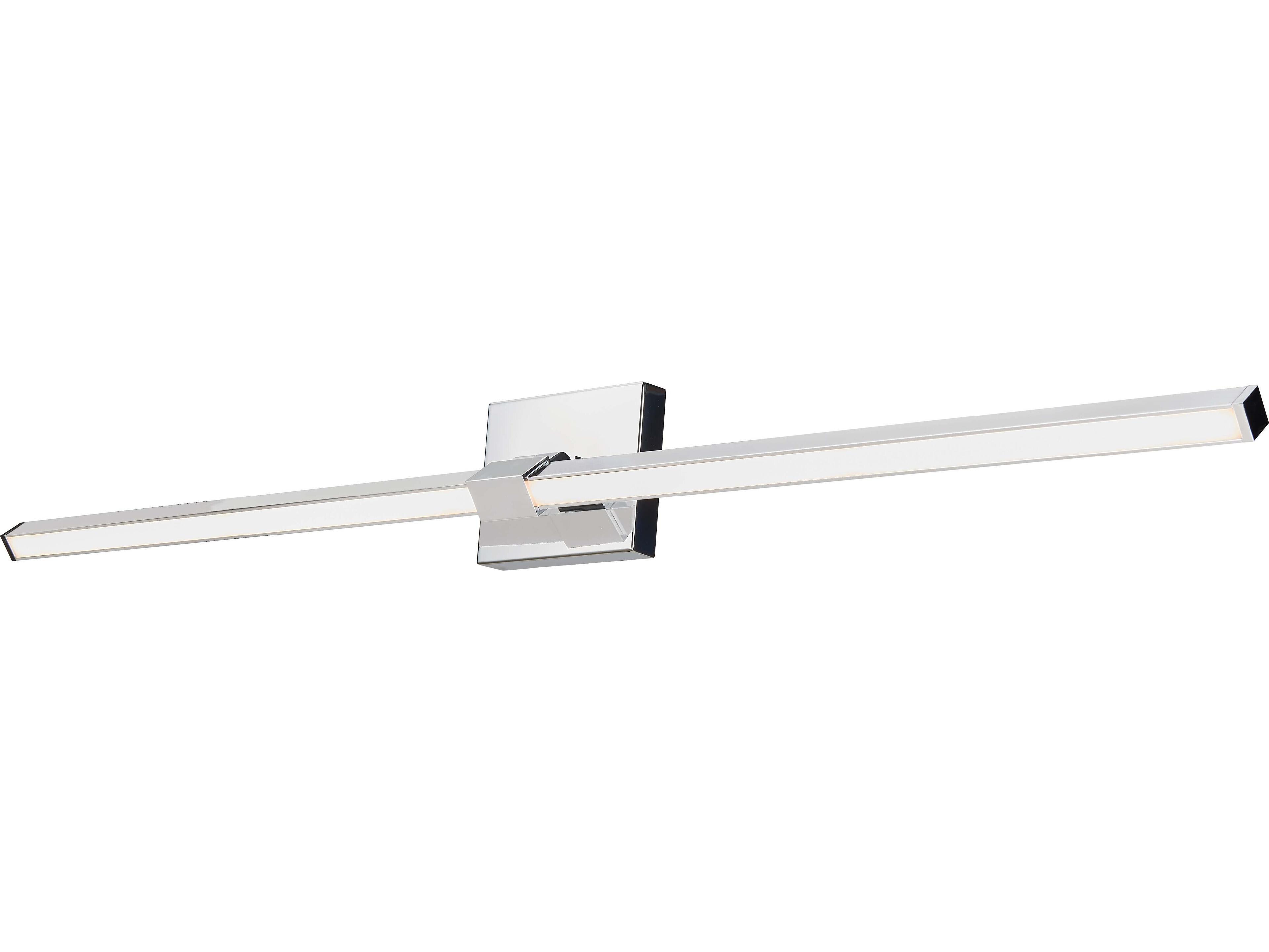 Abra Epee 1-Light Chrome Vanity Light