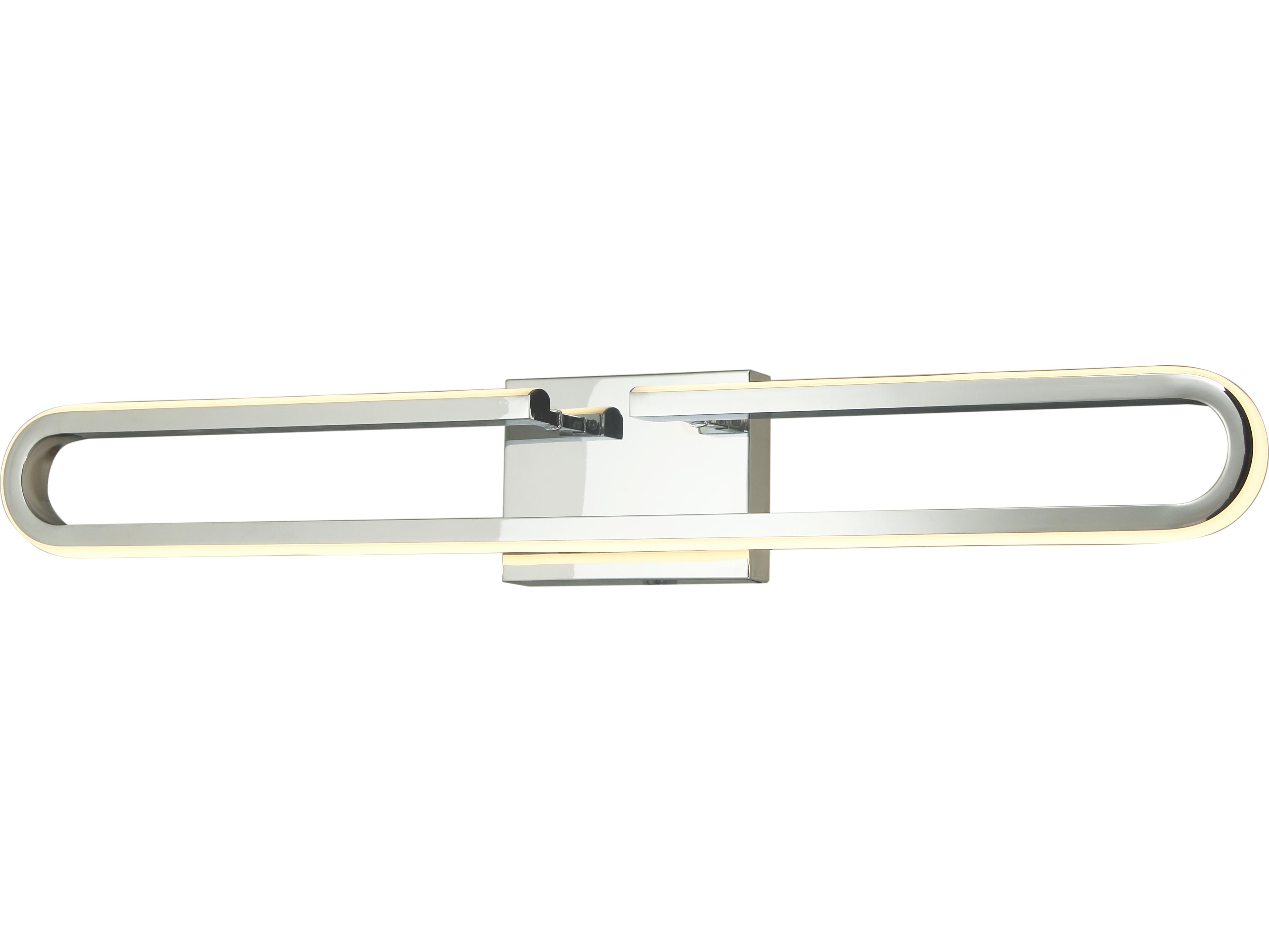 Abra Speedway 1-Light Chrome Vanity Light