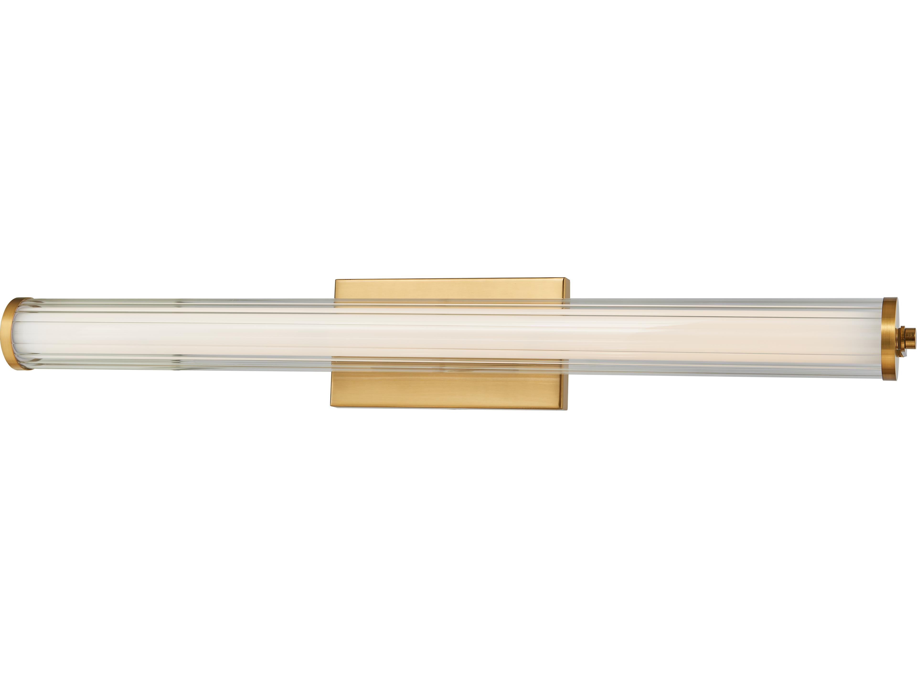 Abra Macie 1-Light Brushed Brass Vanity Light