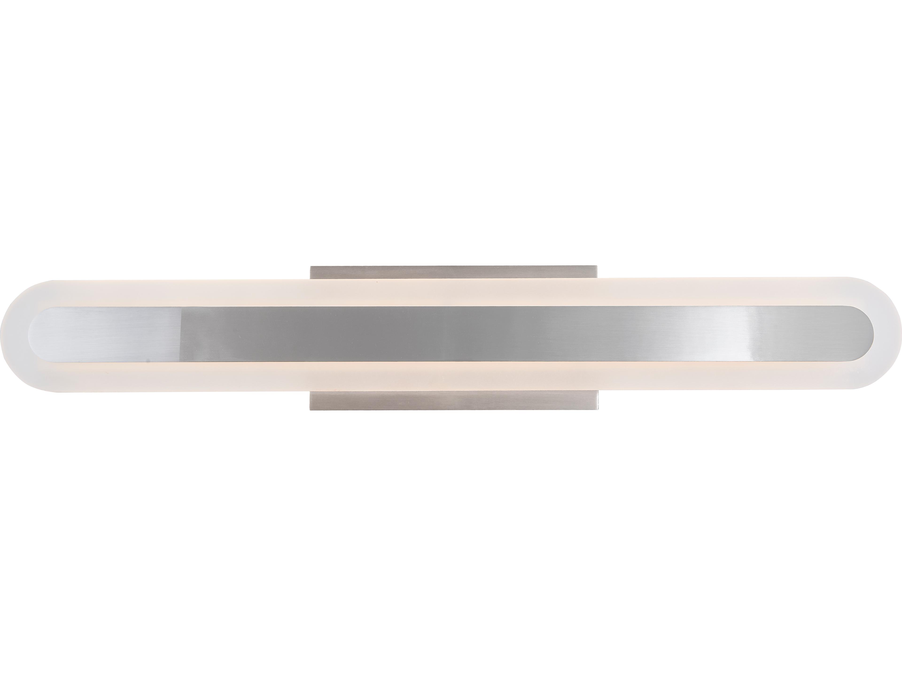 Abra Camy 1-Light Brushed Nickel Vanity Light