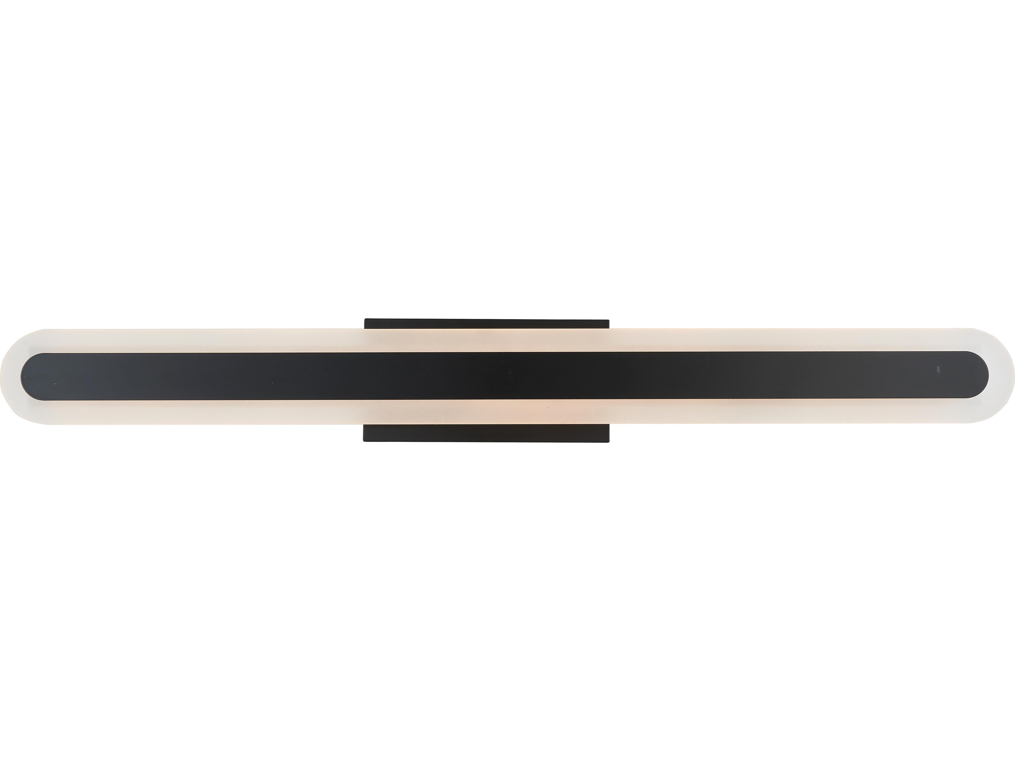 Abra Camy 1-Light Matte Black Vanity Light