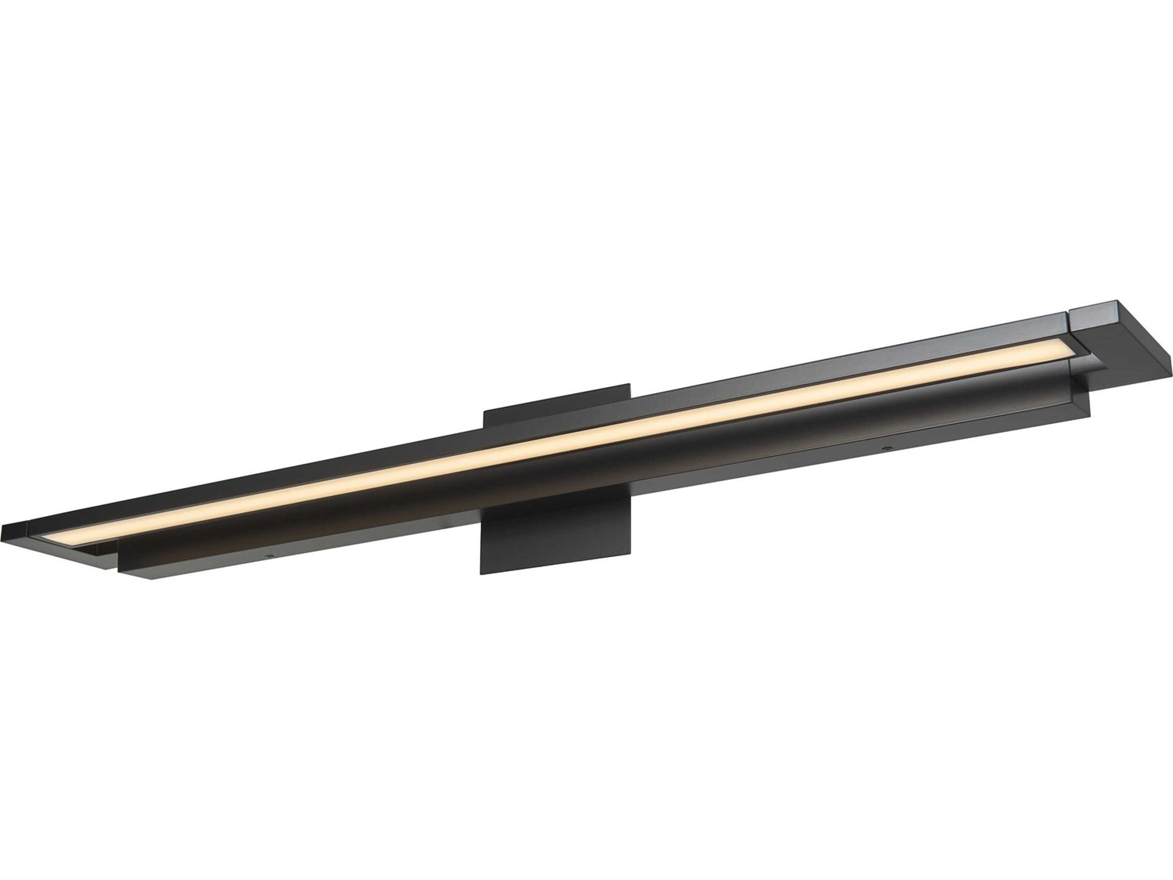 Abra Whirl 1-Light Matte Black Vanity Light