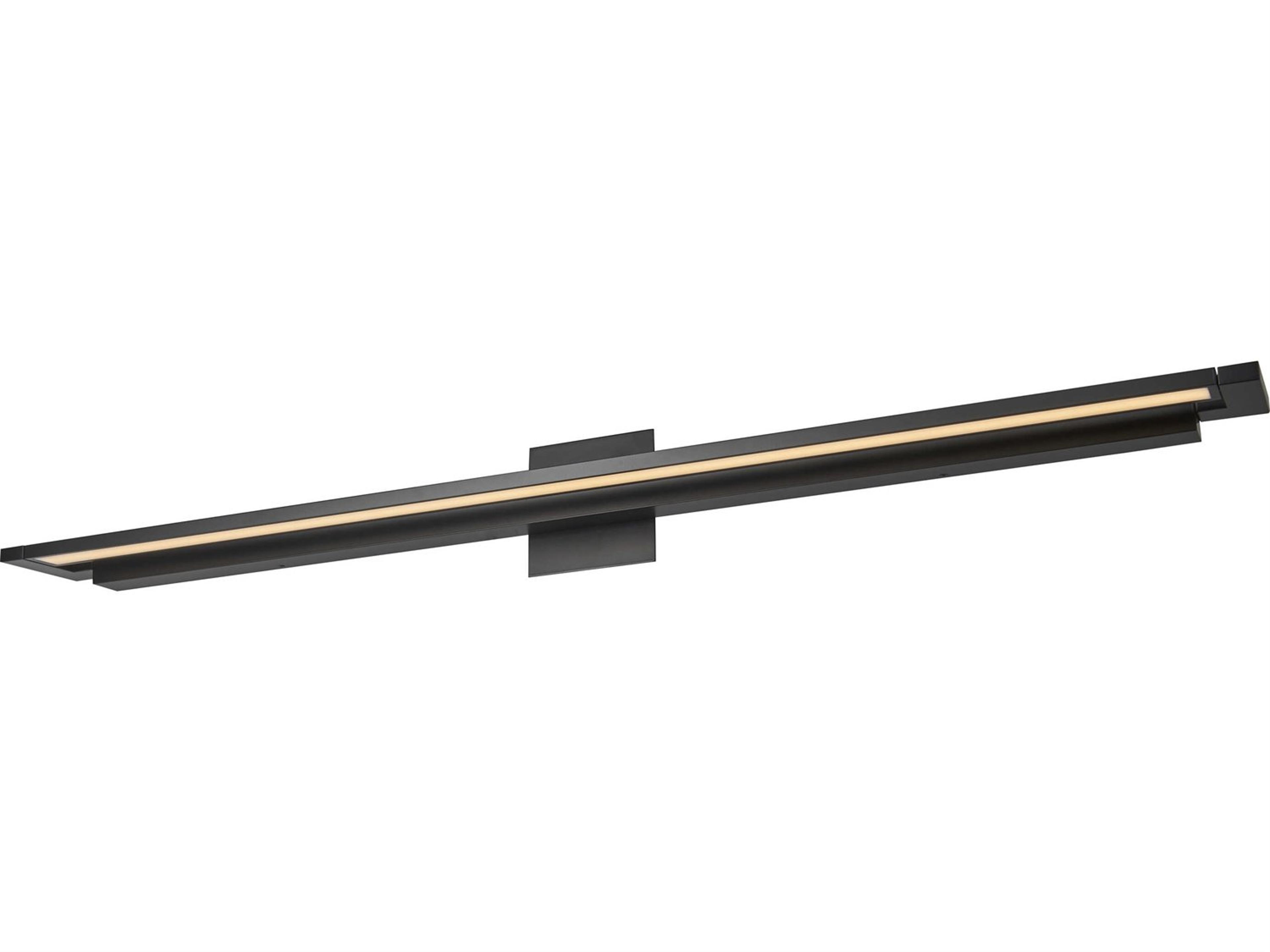 Abra Whirl 1-Light Matte Black Vanity Light