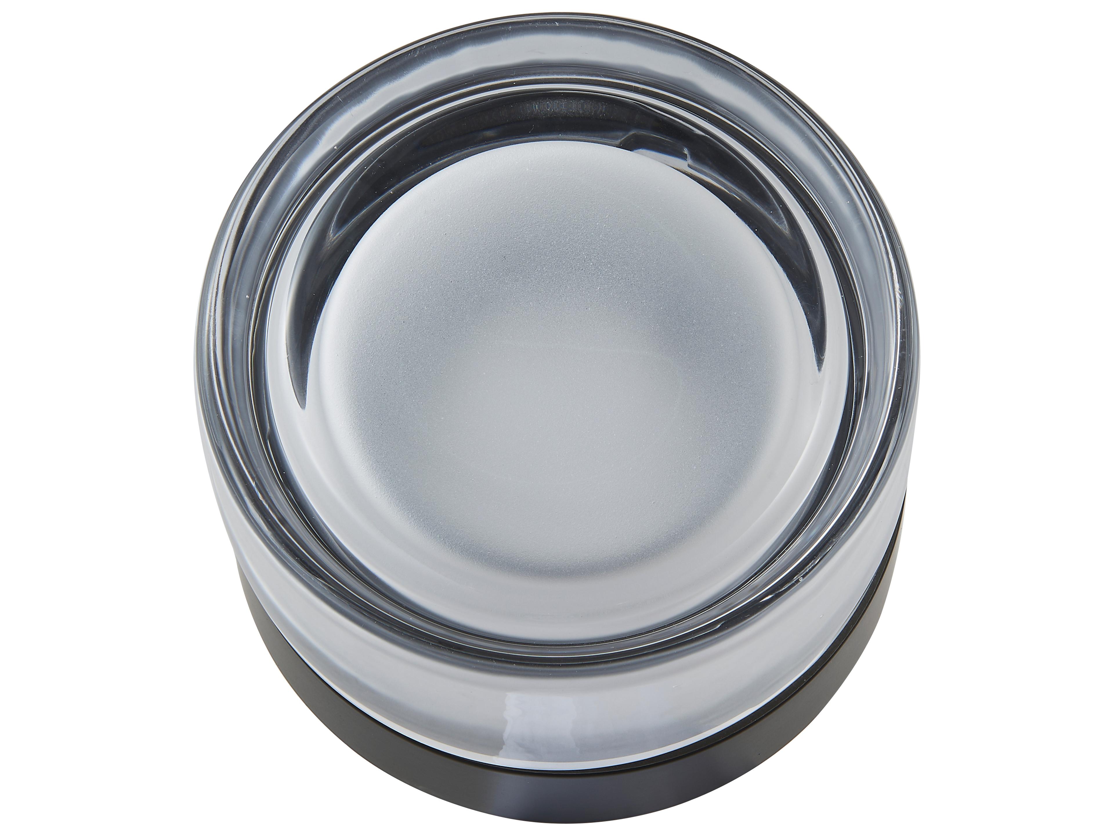 Abra Elf 1-Light Matte Black Round Flush Mount