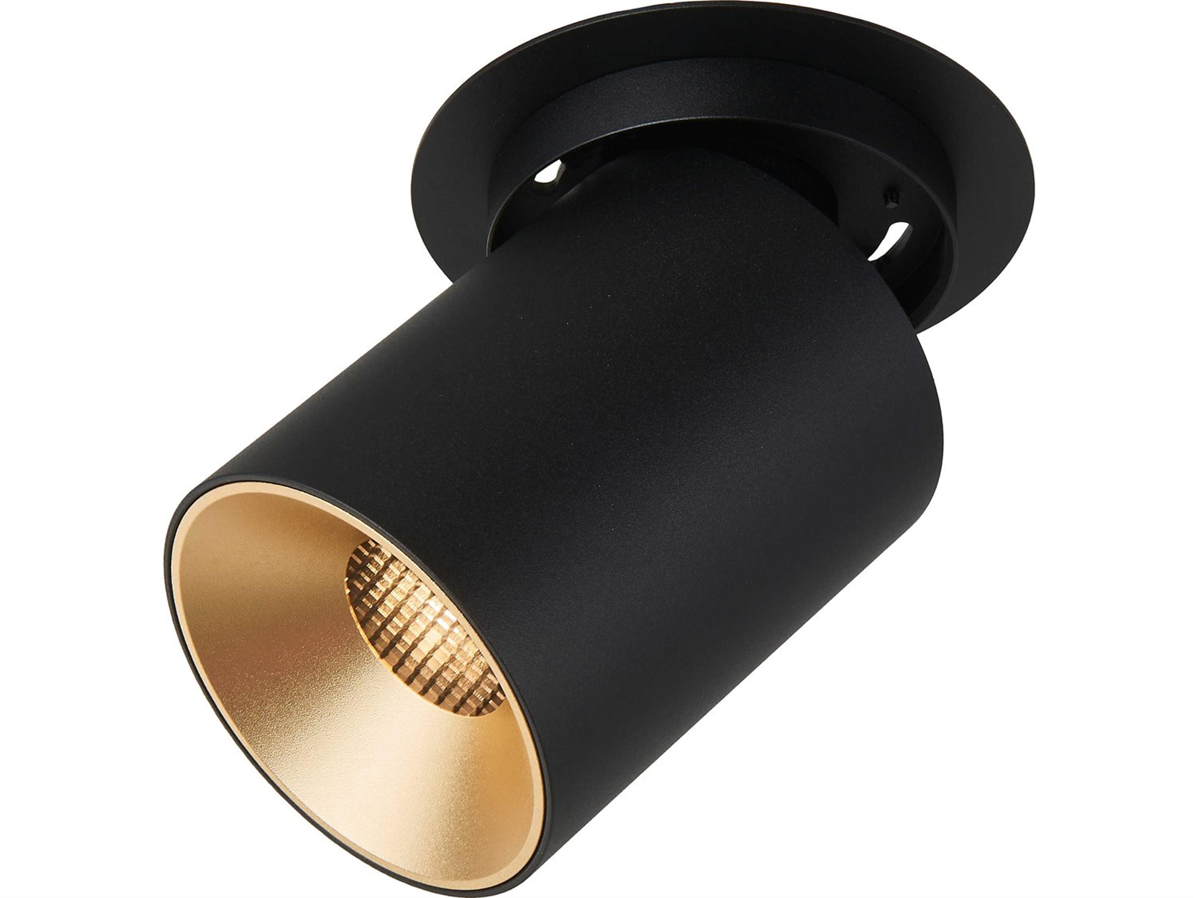 Abra Arc 1-Light Sand Black Cylinder Spot Light