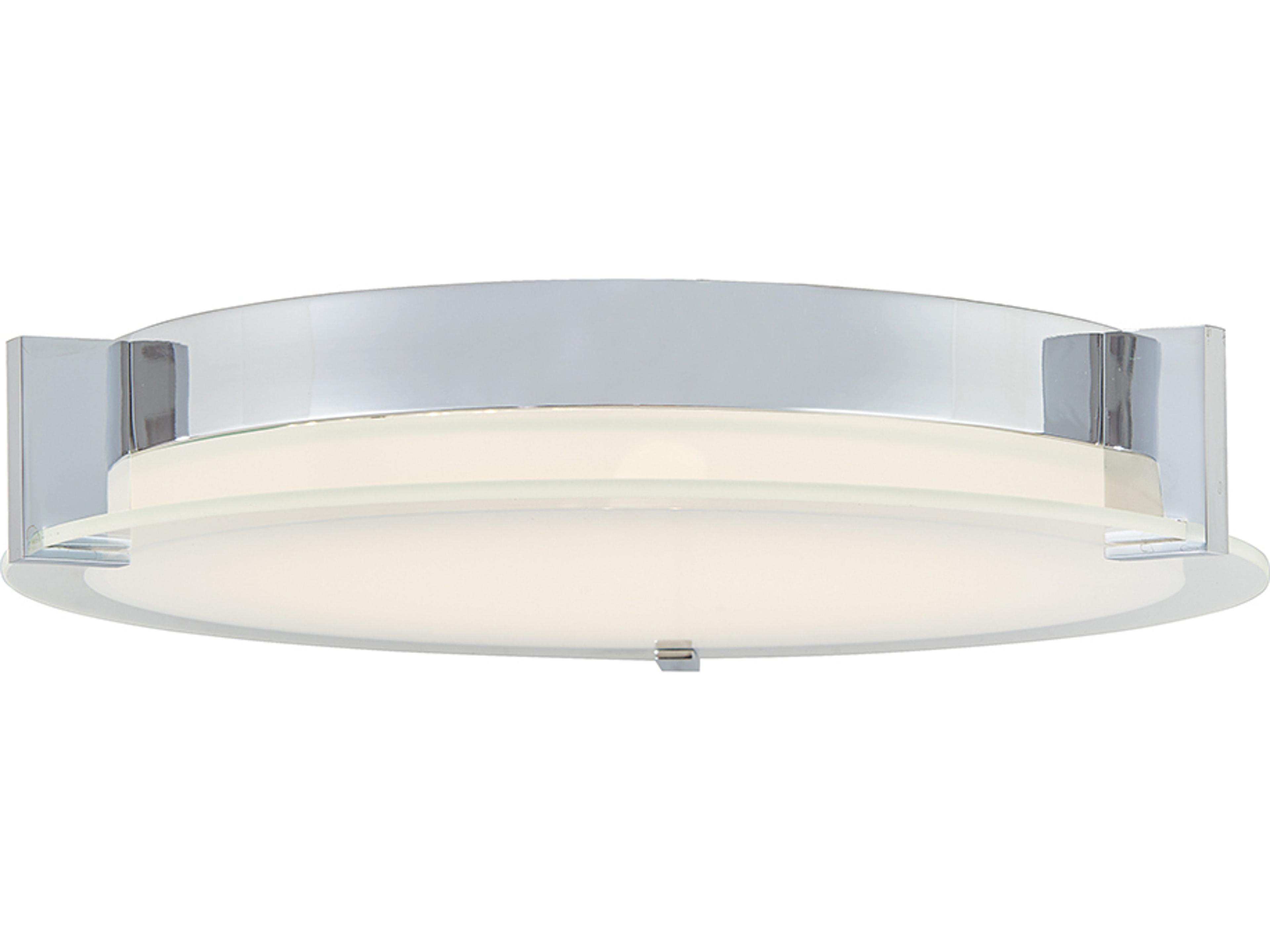 Abra Matrix 3-Light Chrome Round Flush Mount