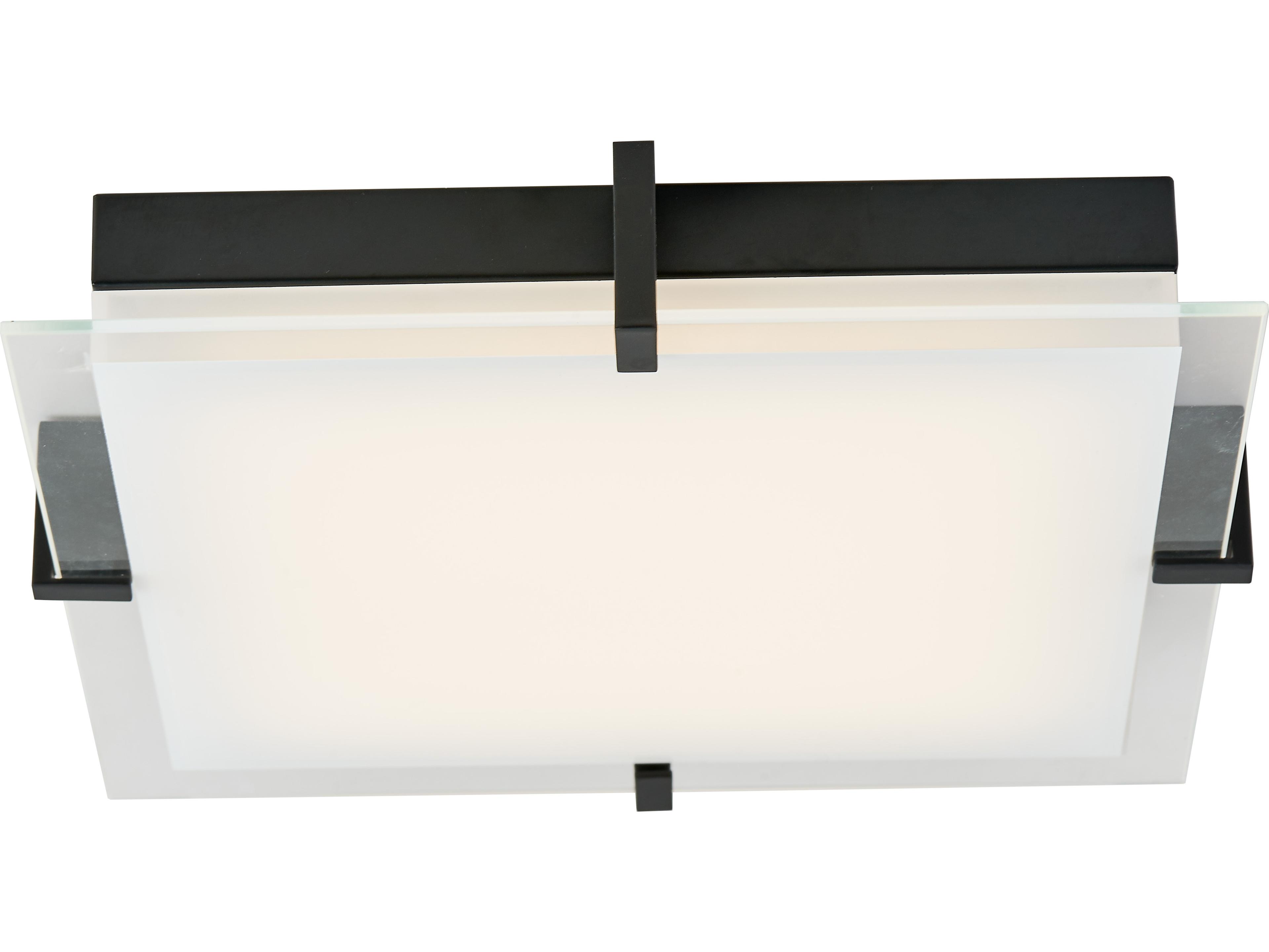 Abra Matrix 1-Light Black Flush Mount