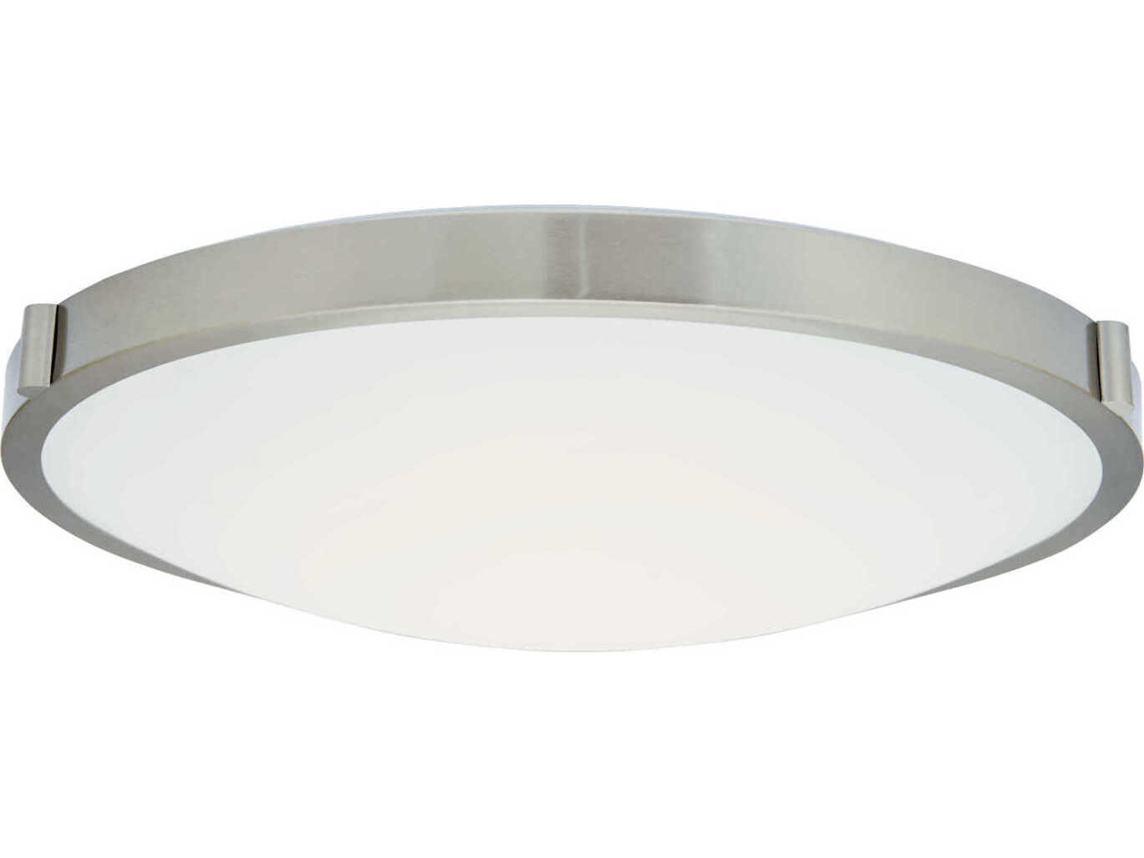 Abra Halo 1-Light Chrome Round Flush Mount