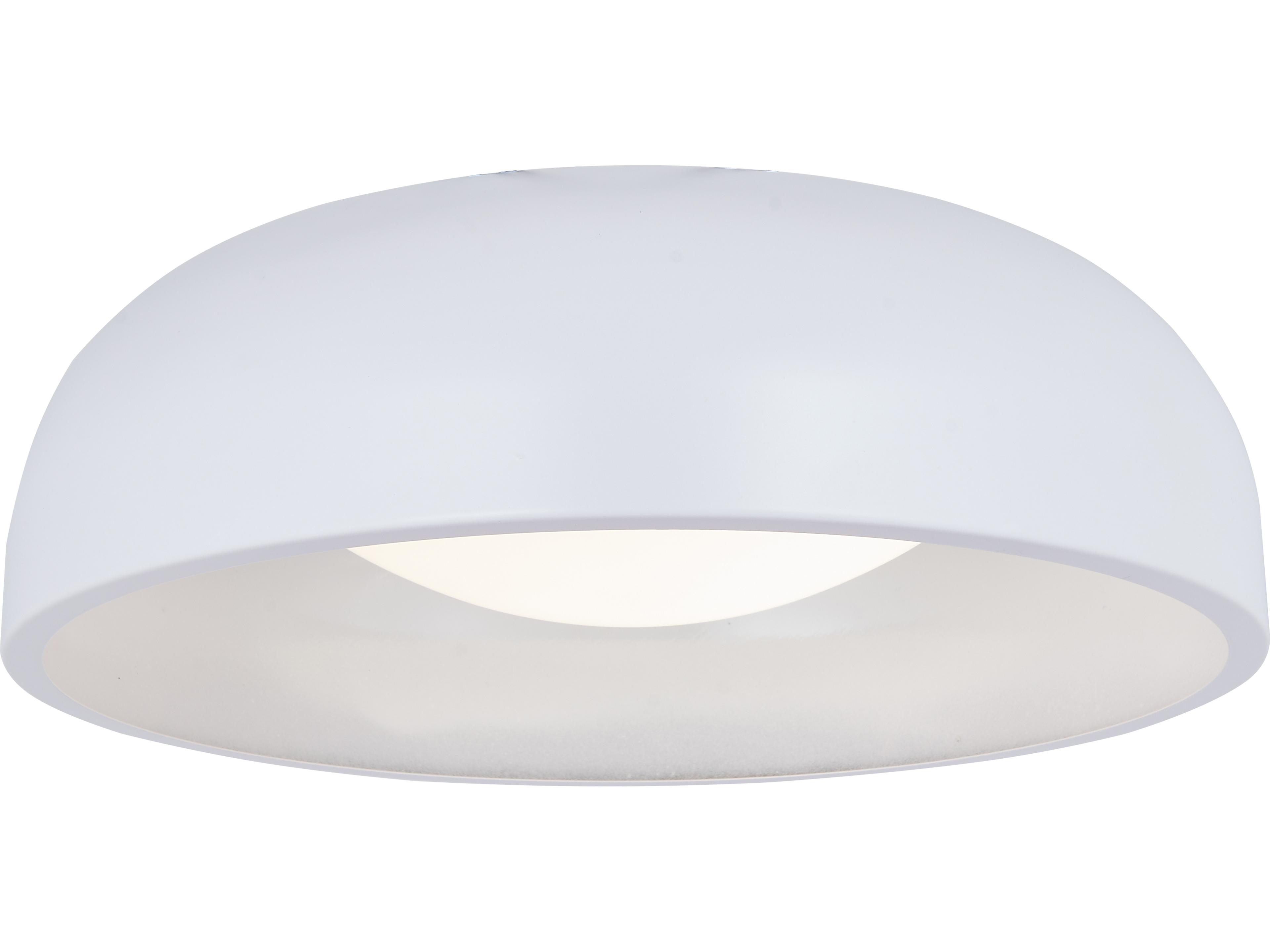 Abra Lynx 1-Light Matte White Dome Flush Mount