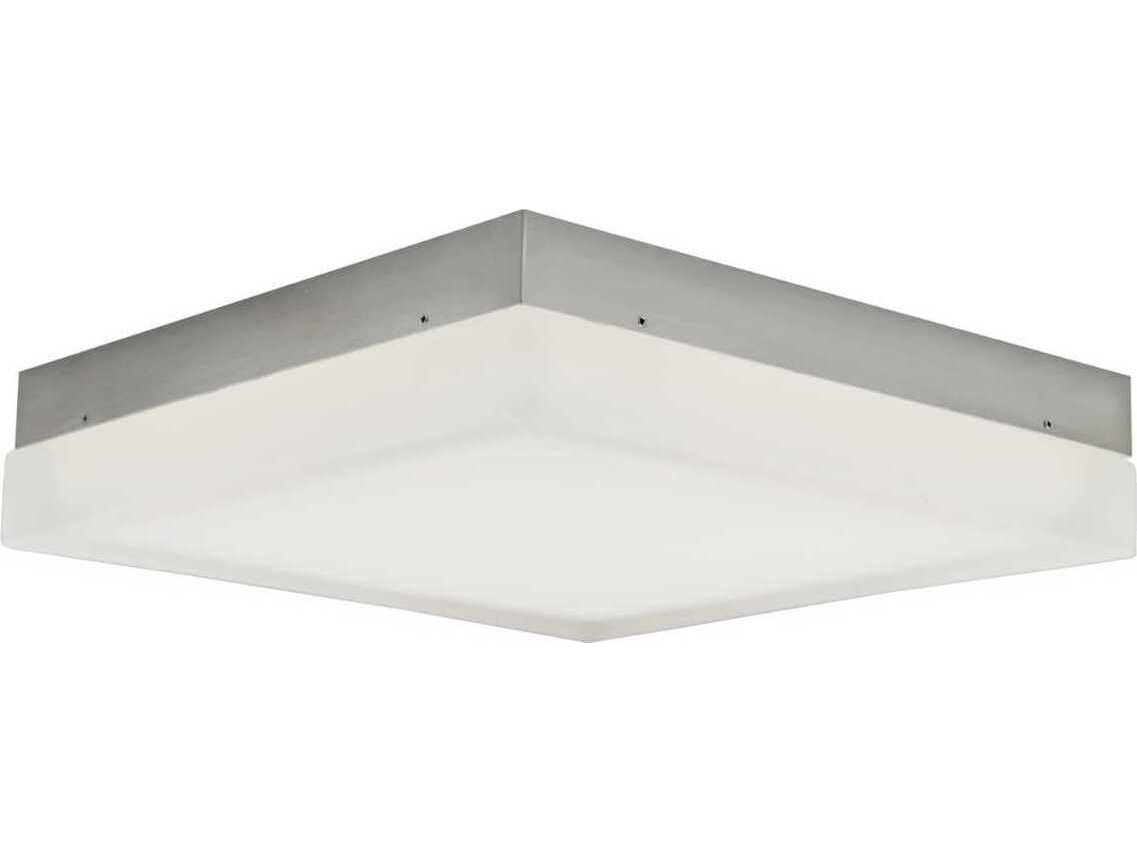 Abra Icecube 1-Light Brushed Nickel Flush Mount