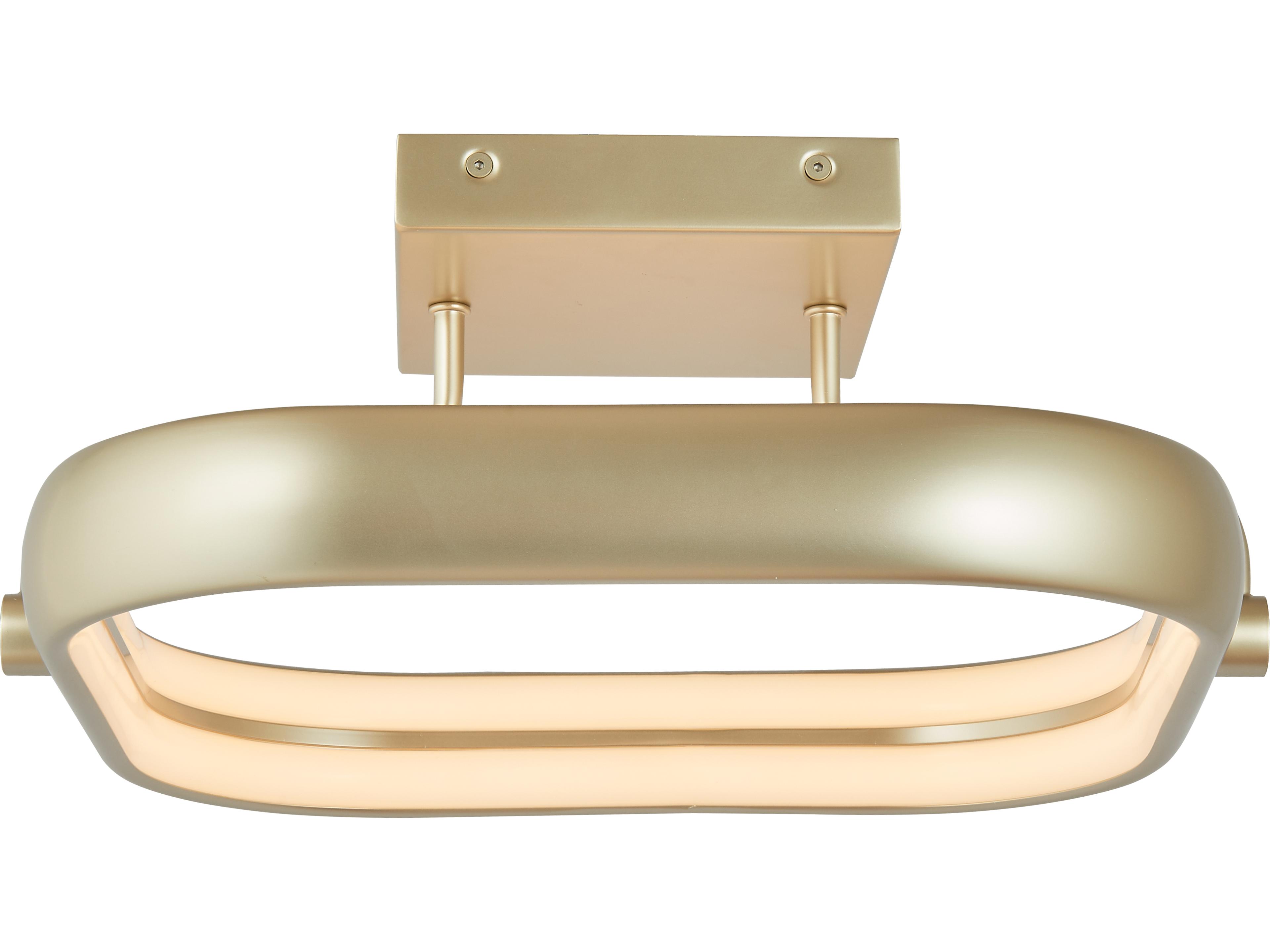 Abra Rave 1-Light Titanium Silver Semi Flush Mount