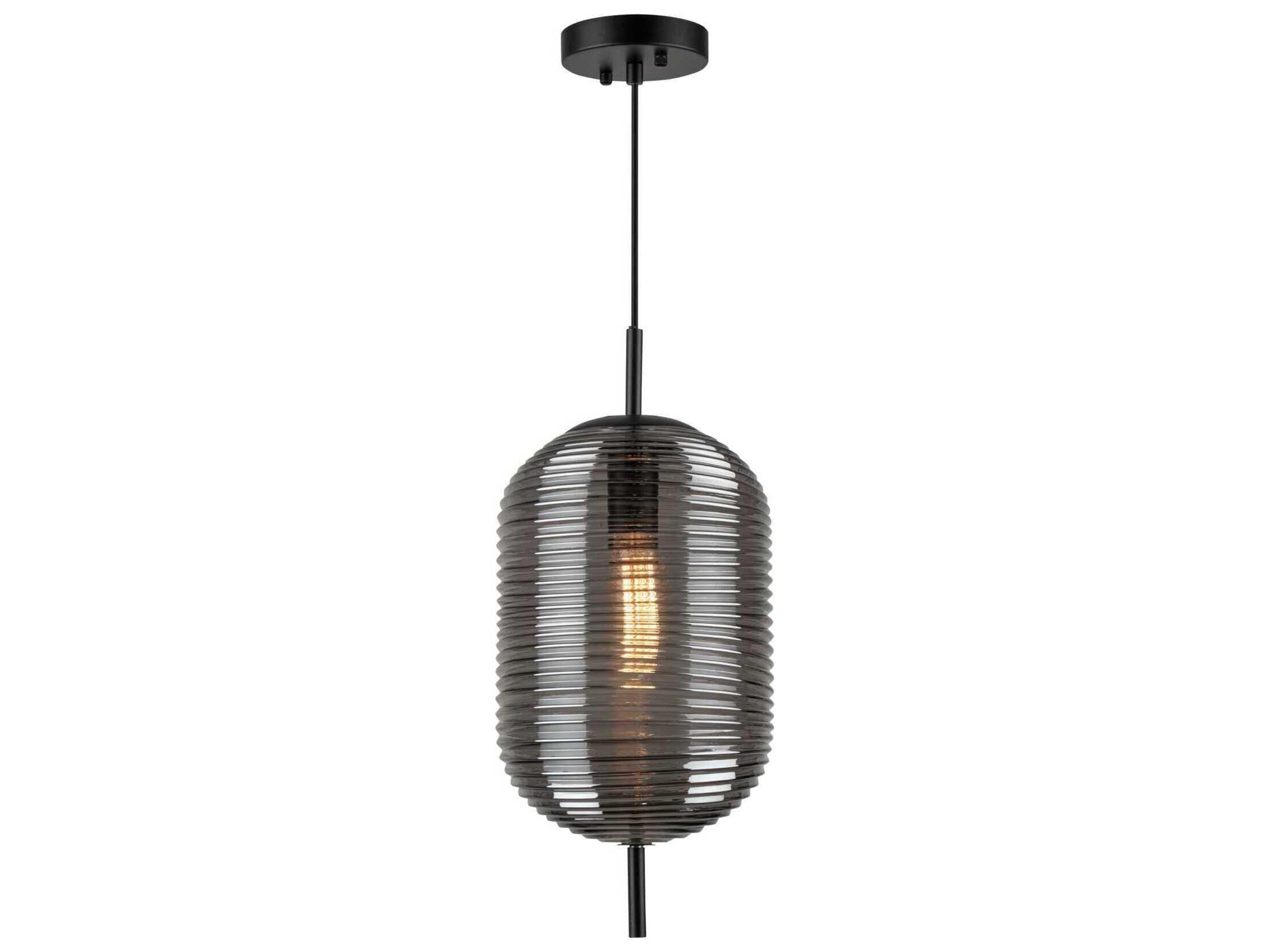 Artcraft Vita 1-Light Black Mini Pendant