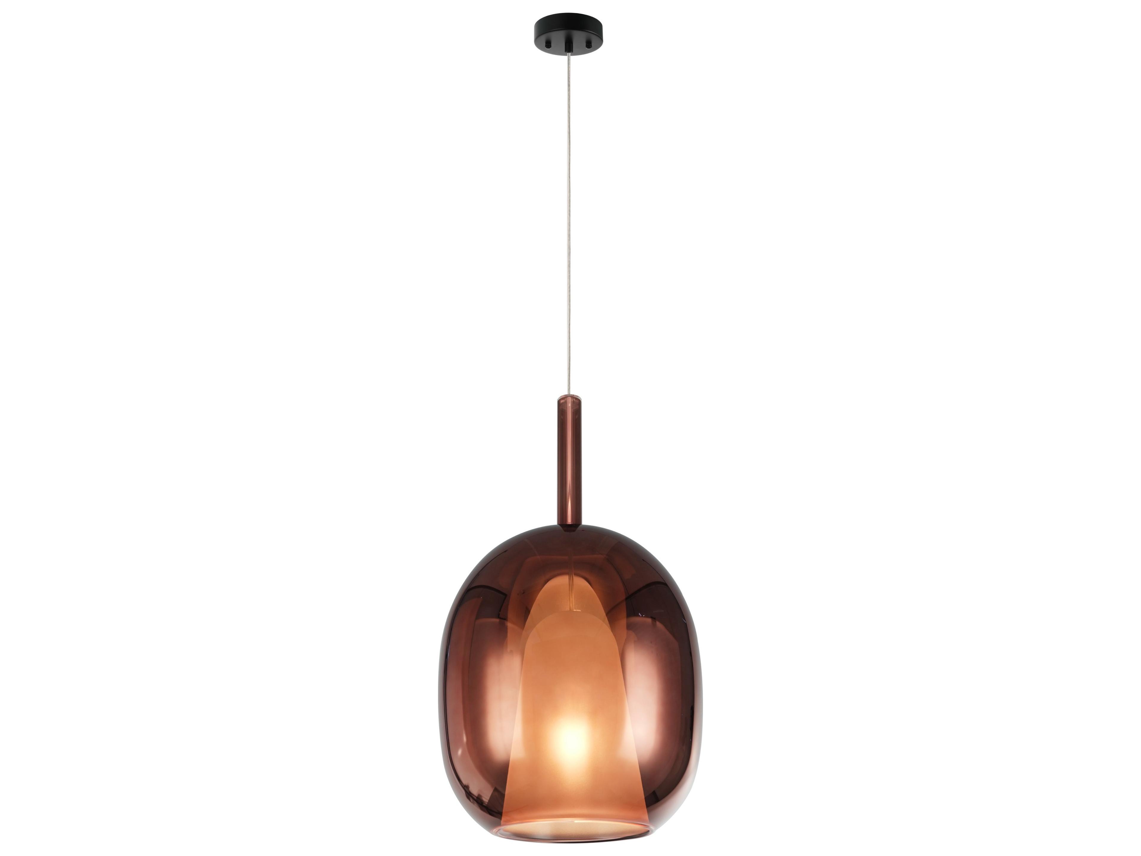 Artcraft Dusk 1-Light Black Brown Mini Pendant