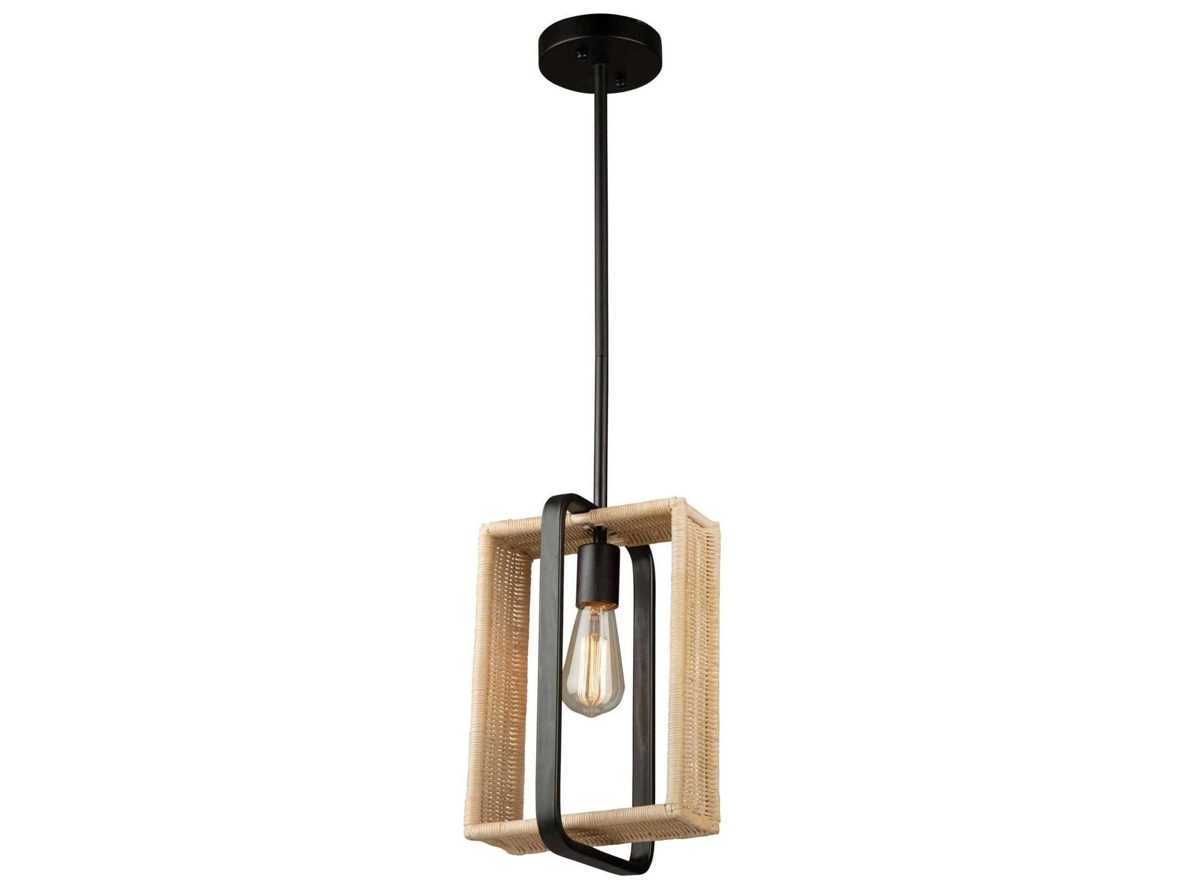 Artcraft Perris 1-Light Black Mini Pendant