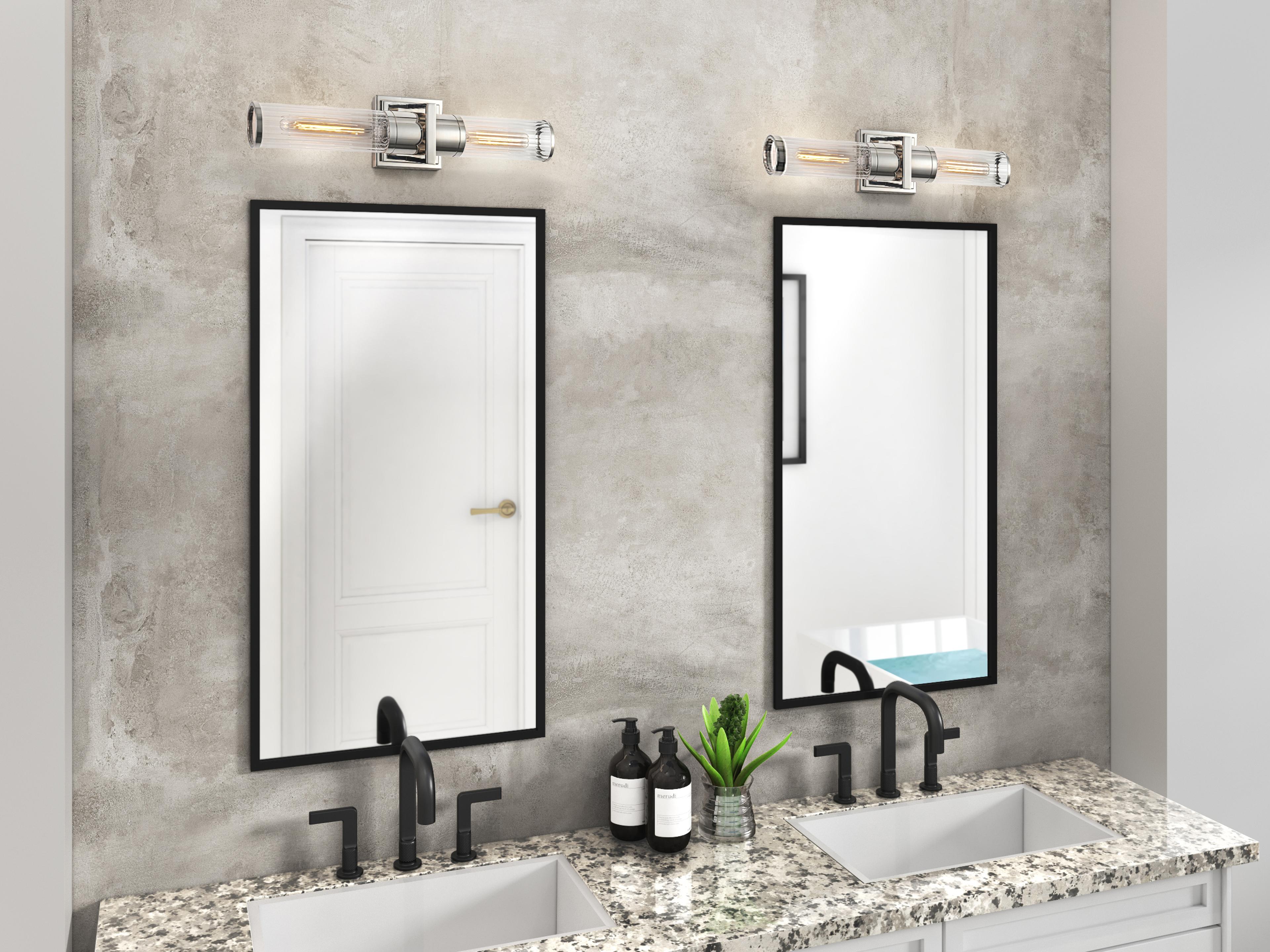 Artcraft Positano 2-Light Polished Nickel Vanity Light