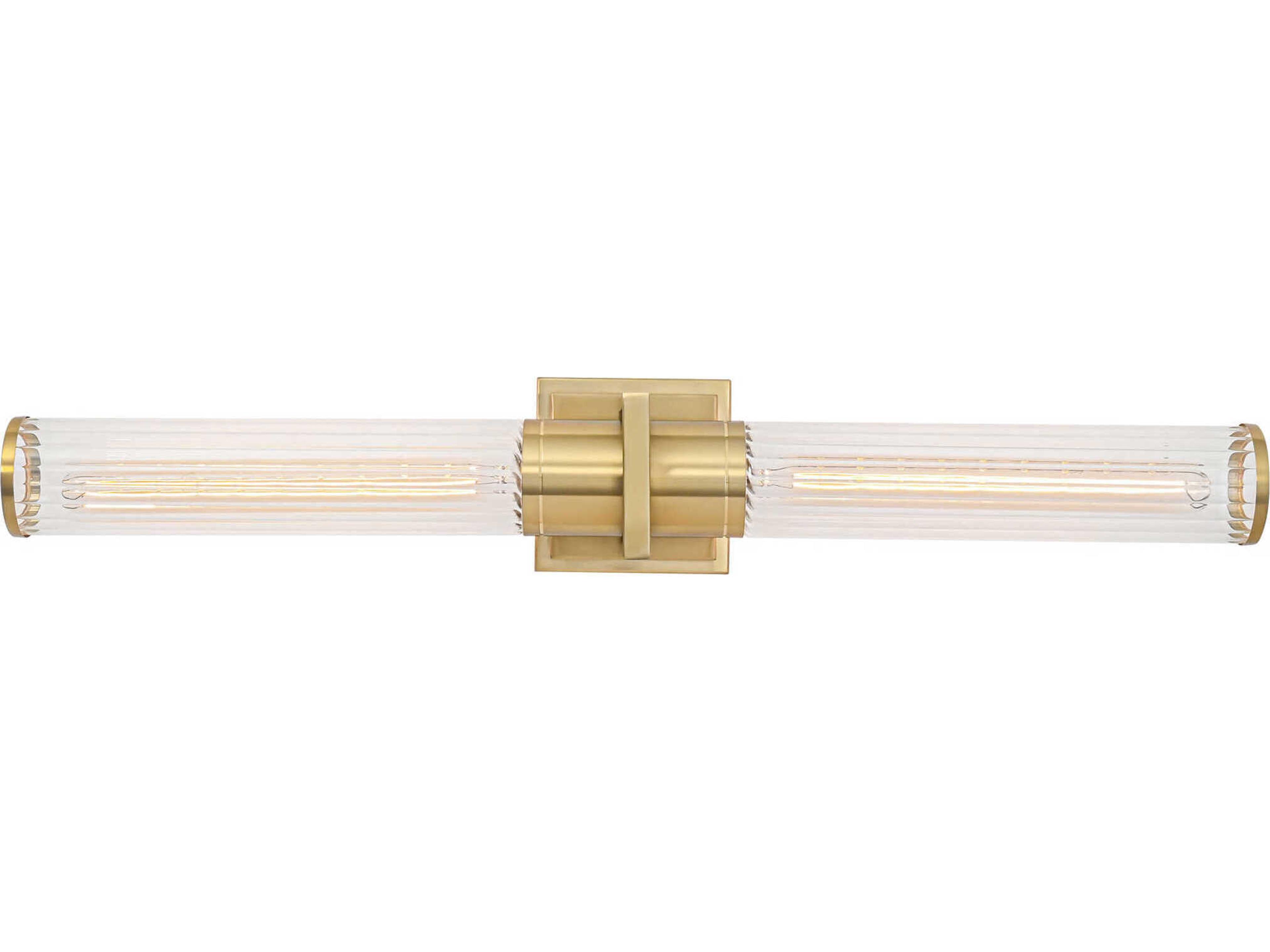 Artcraft Positano 2-Light Satin Brass Vanity Light