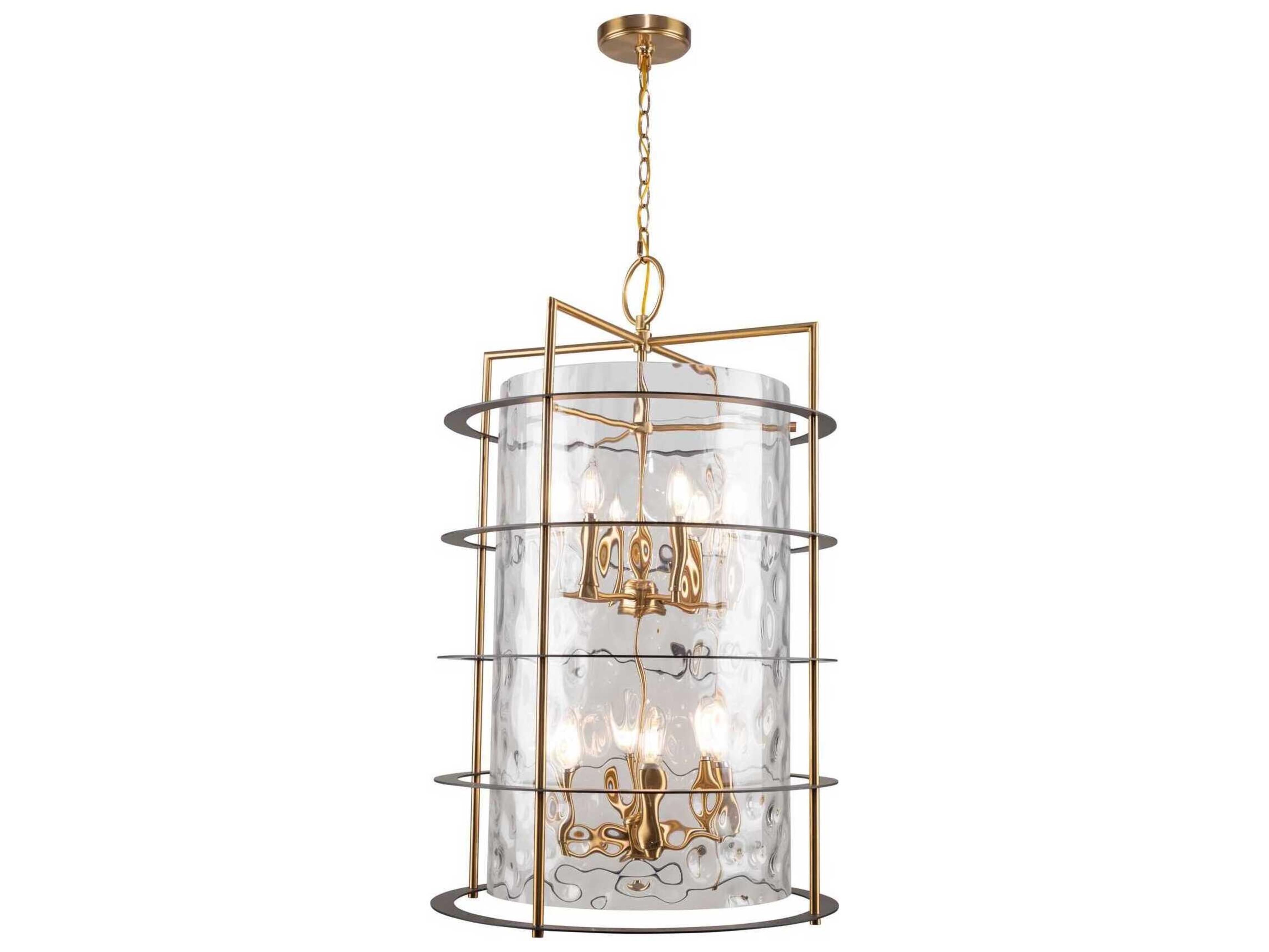 Artcraft Burford 12-Light Brass Black Chandelier