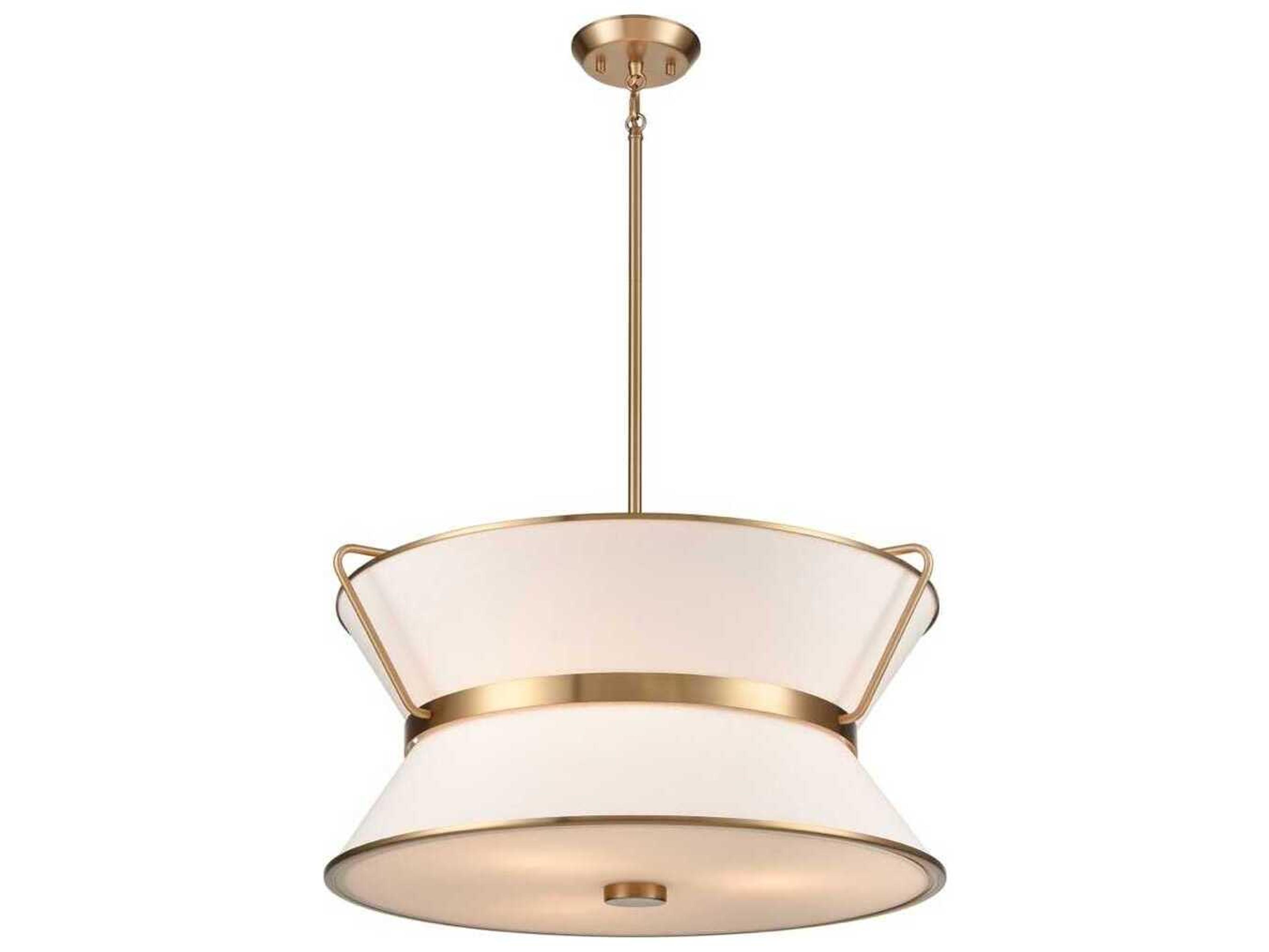 Artcraft Layla 6-Light Brushed Brass Lantern Pendant