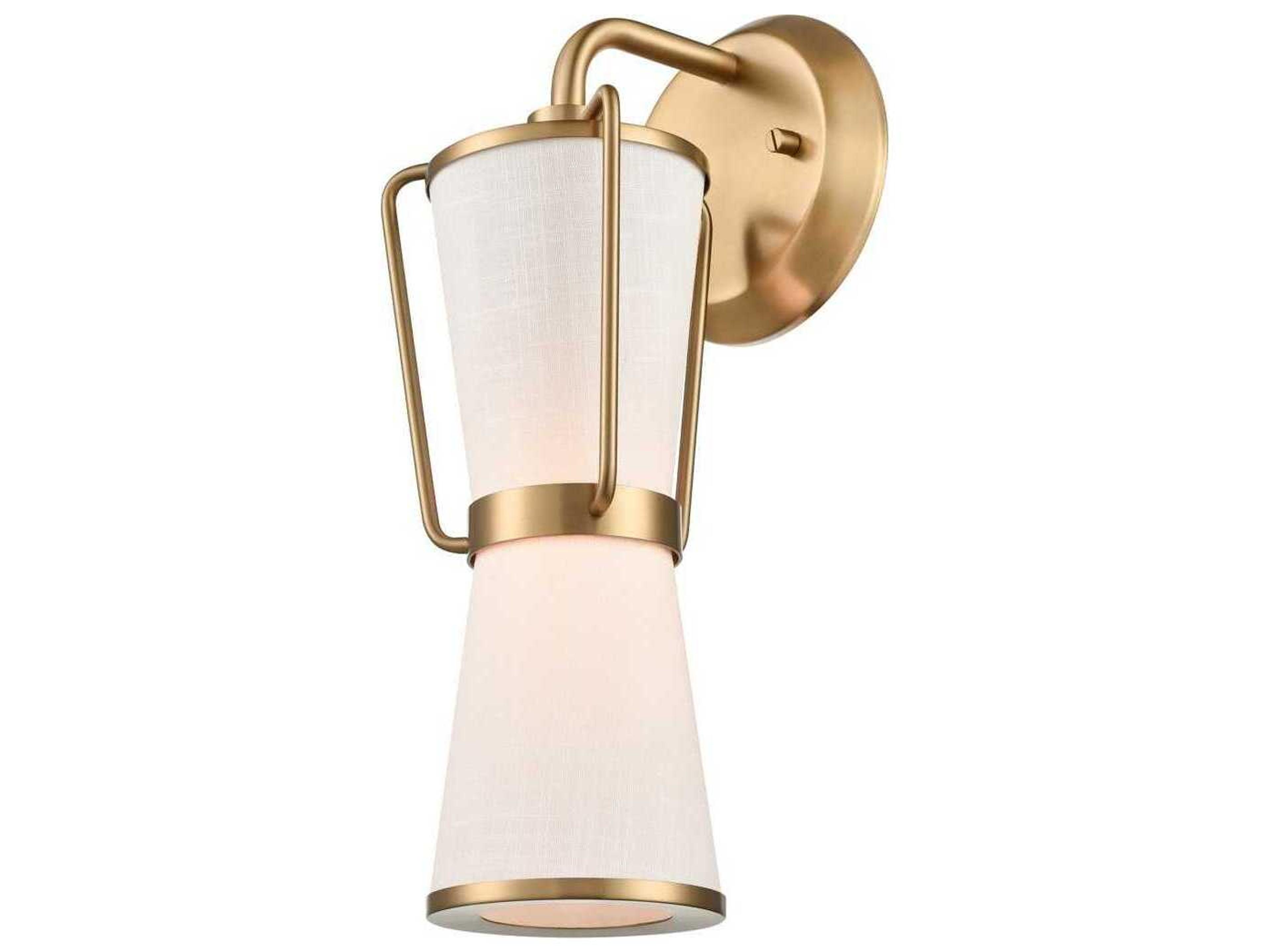 Artcraft Layla 1-Light Brushed Brass Wall Sconce