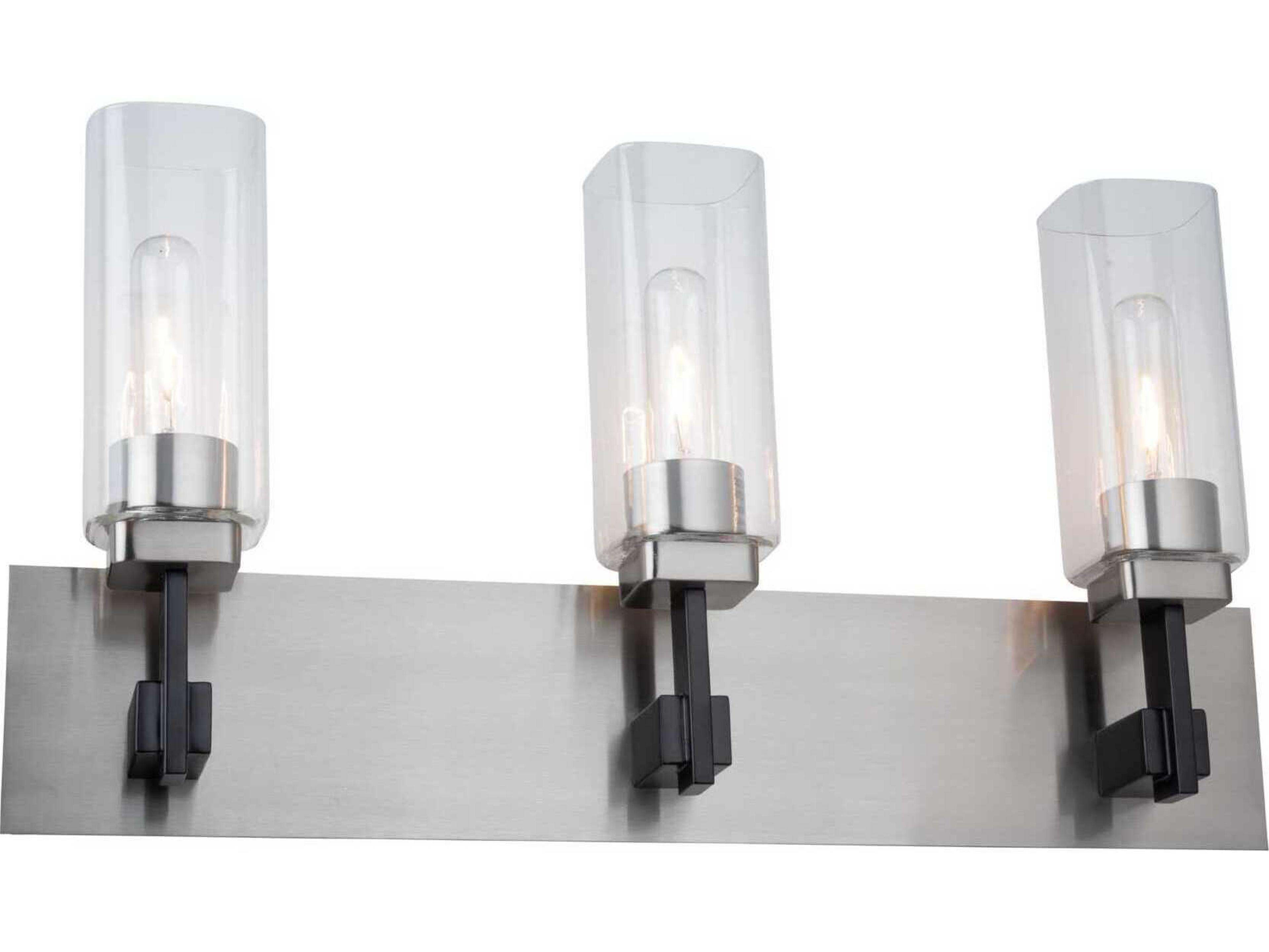 Arlington 3-Light Satin Nickel Vanity Light