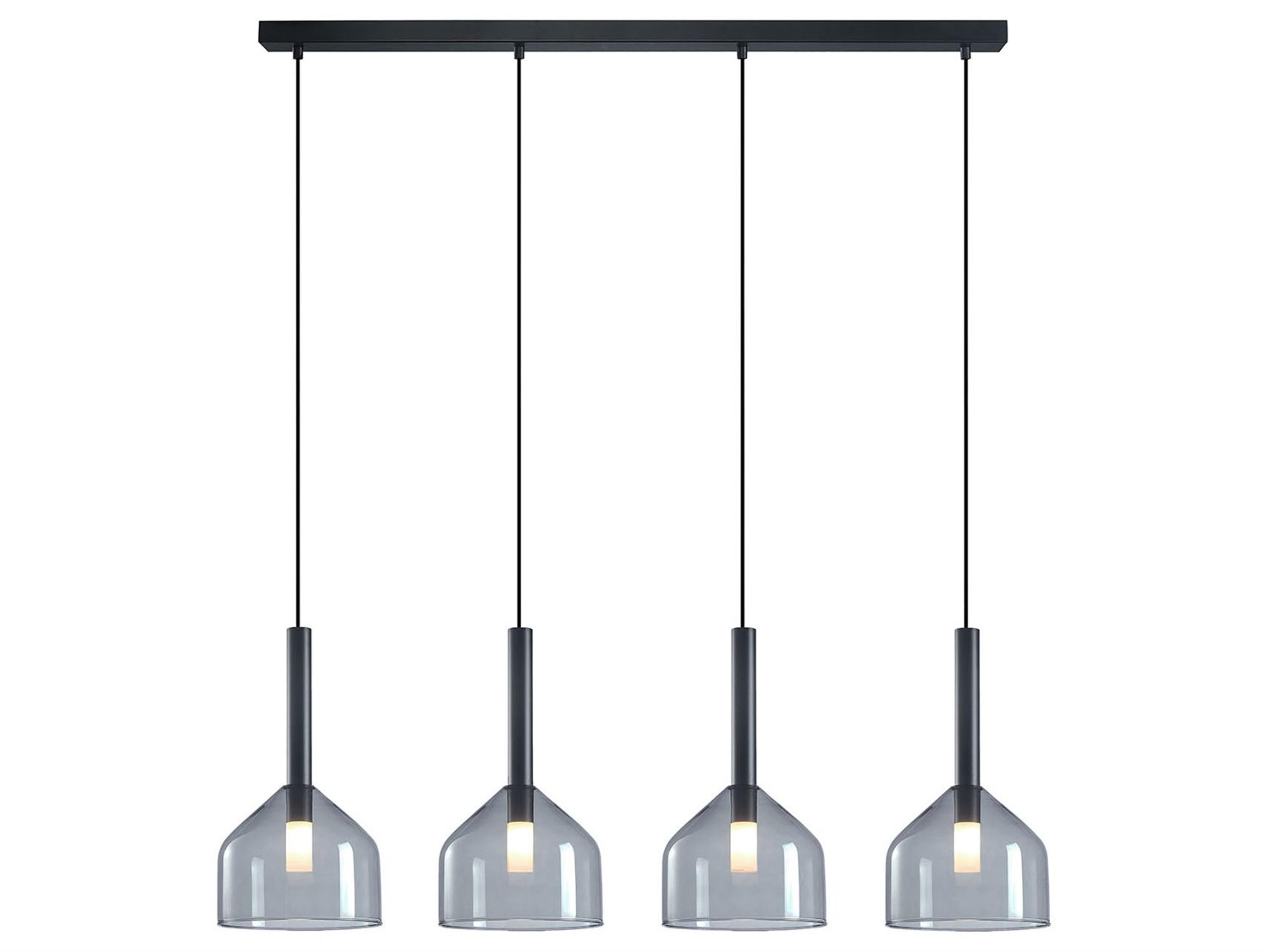 Artcraft Kali 4-Light Black Island Pendant