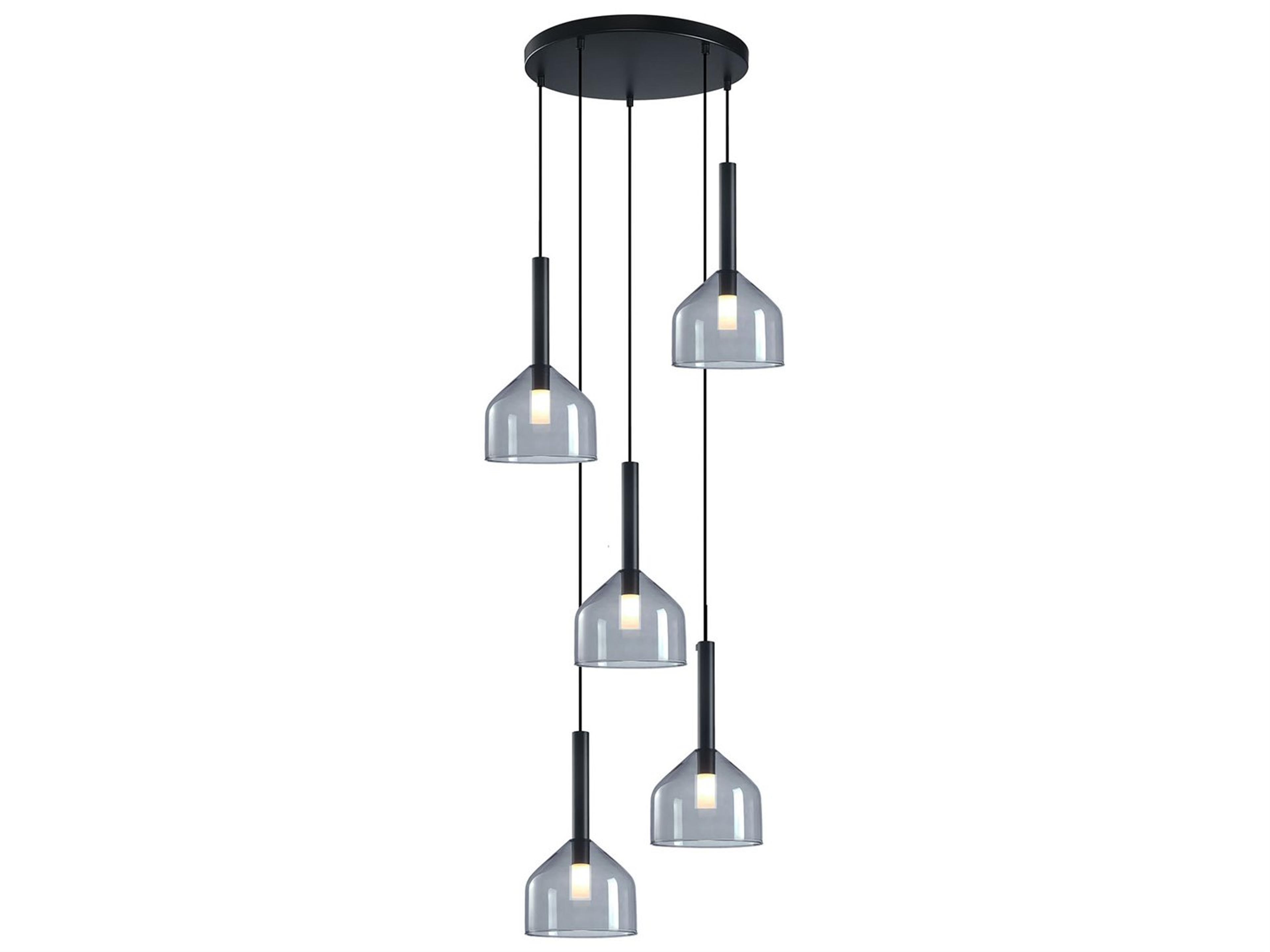 Kali 5-Light Black Chandelier