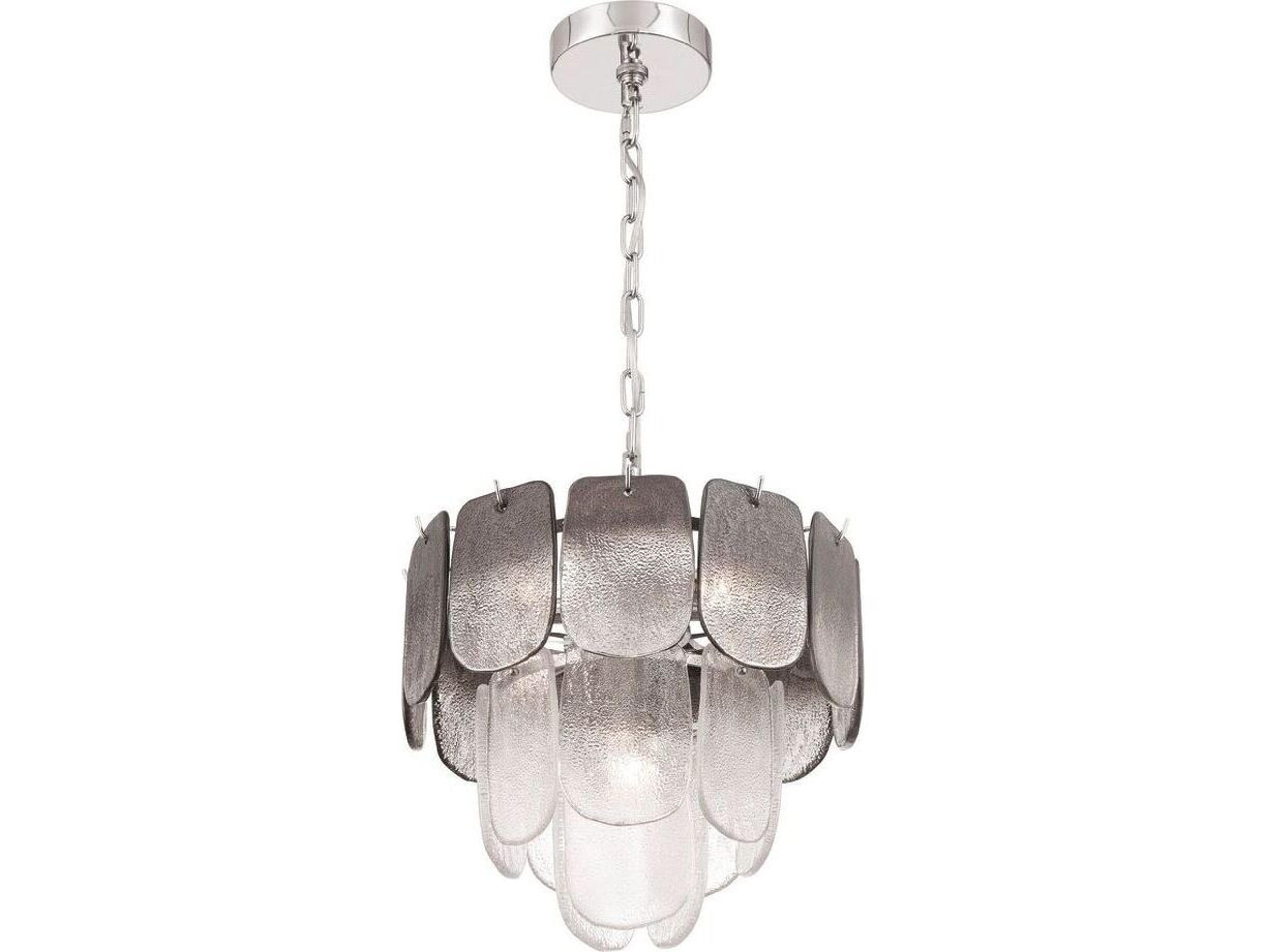 Artcraft Bianca 5 - Light Polished Nickel Steel Pendant