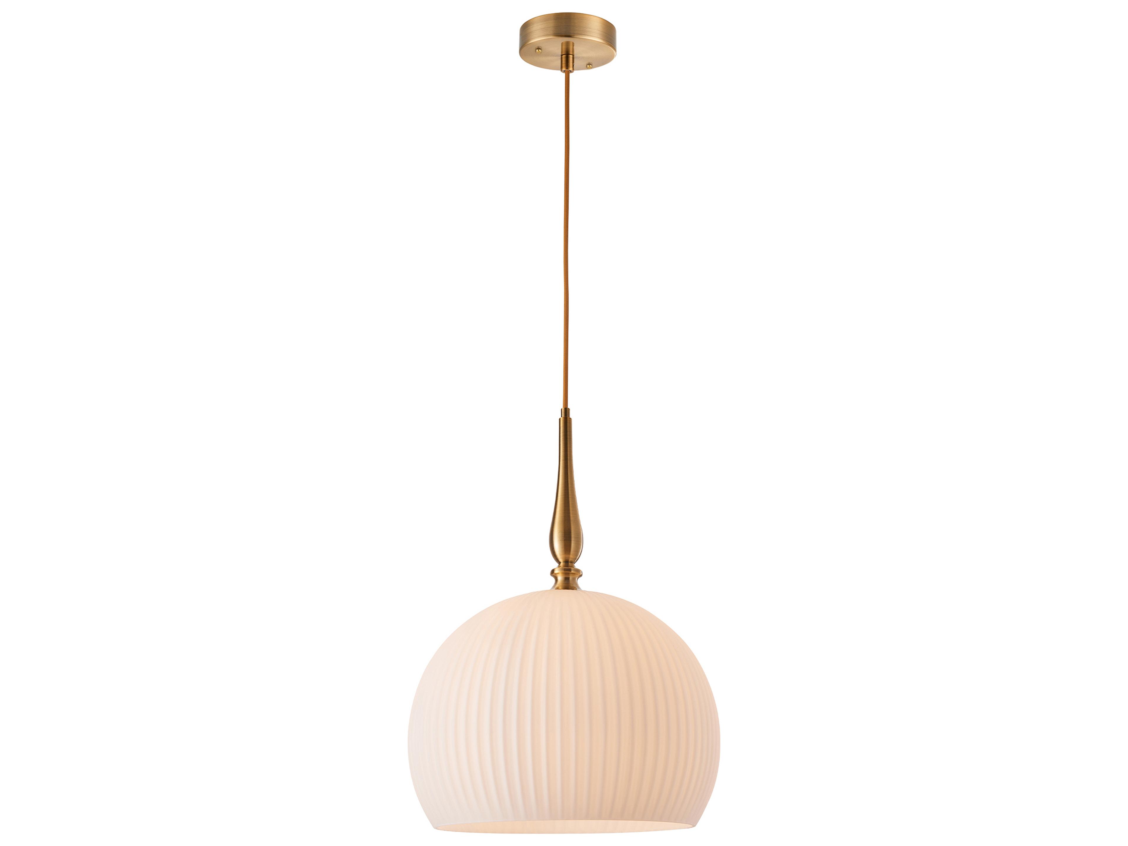 Kate 1-Light Brushed Brass Mini Pendant