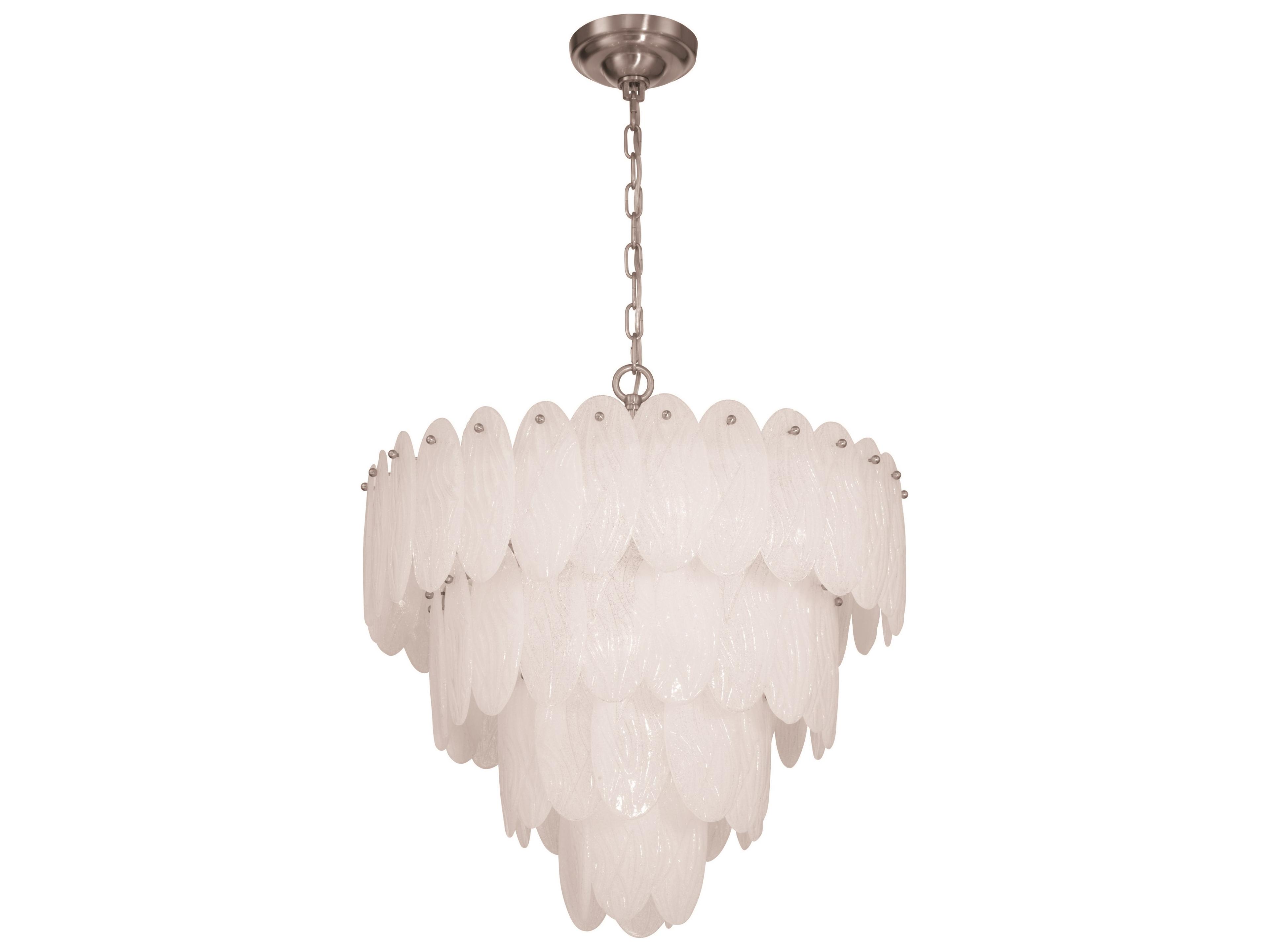 Artcraft Serena 13-Light Satin Nickel Round Tiered Chandelier