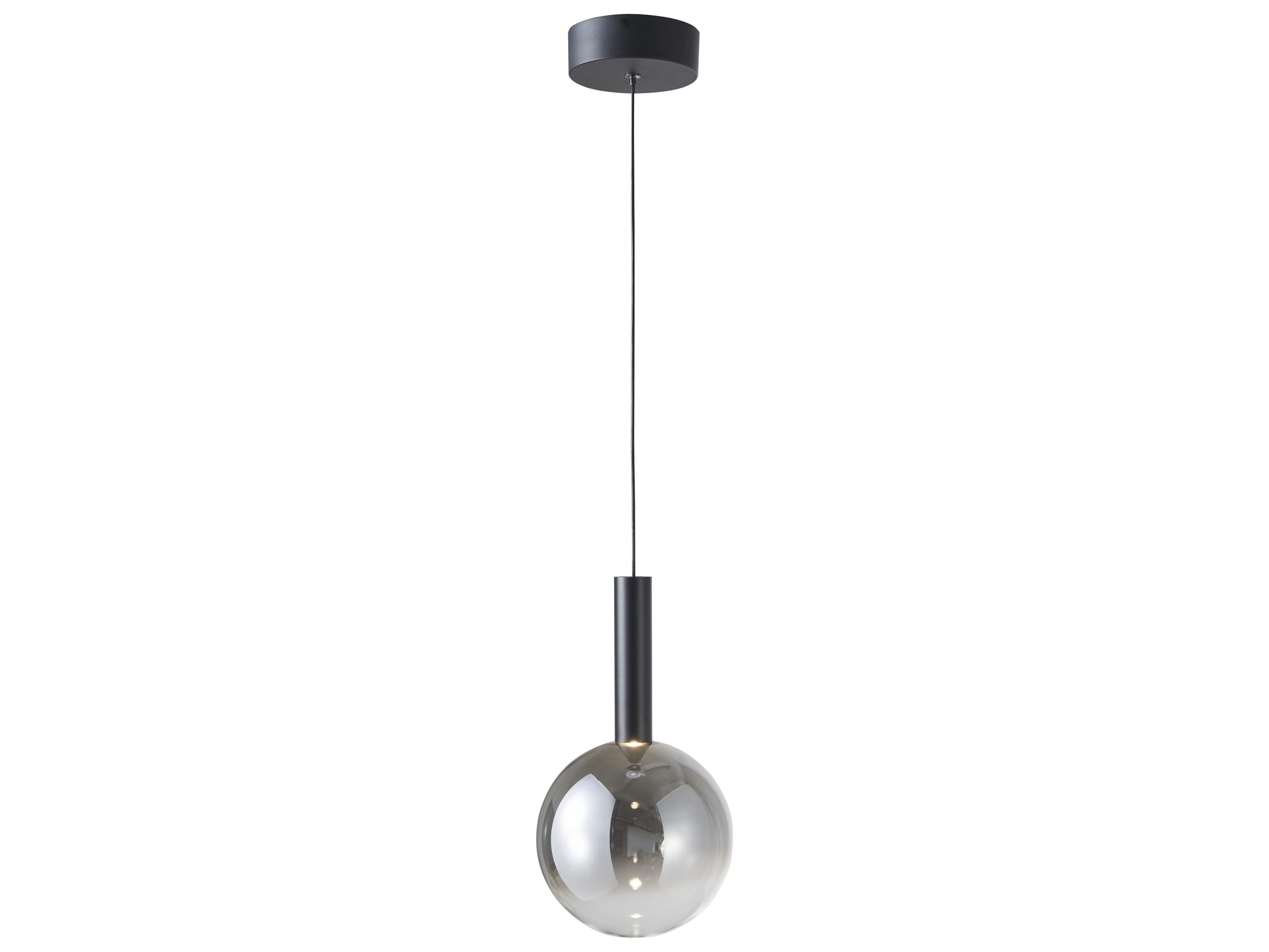 Artcraft Modella 1-Light Black Globe Linear Mini Pendant