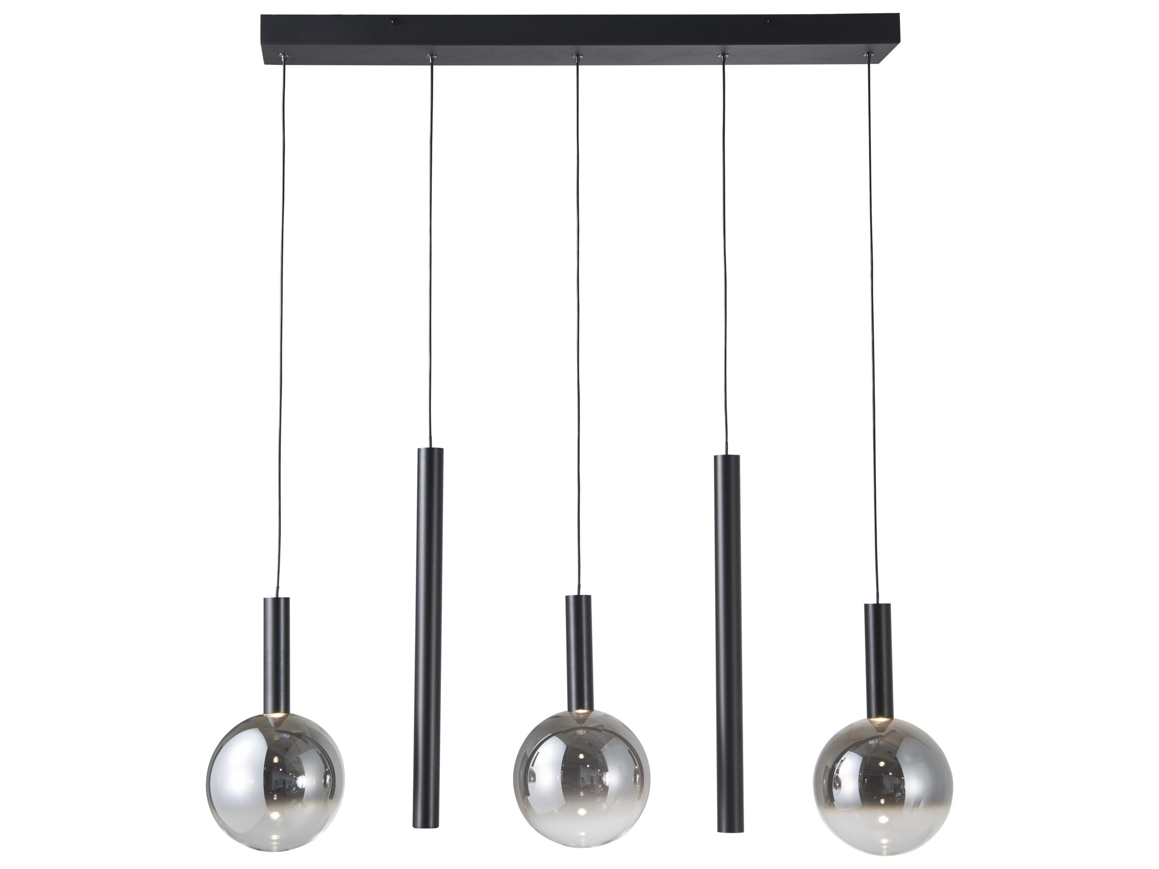 Artcraft Modella 5-Light Black Linear Island Pendant