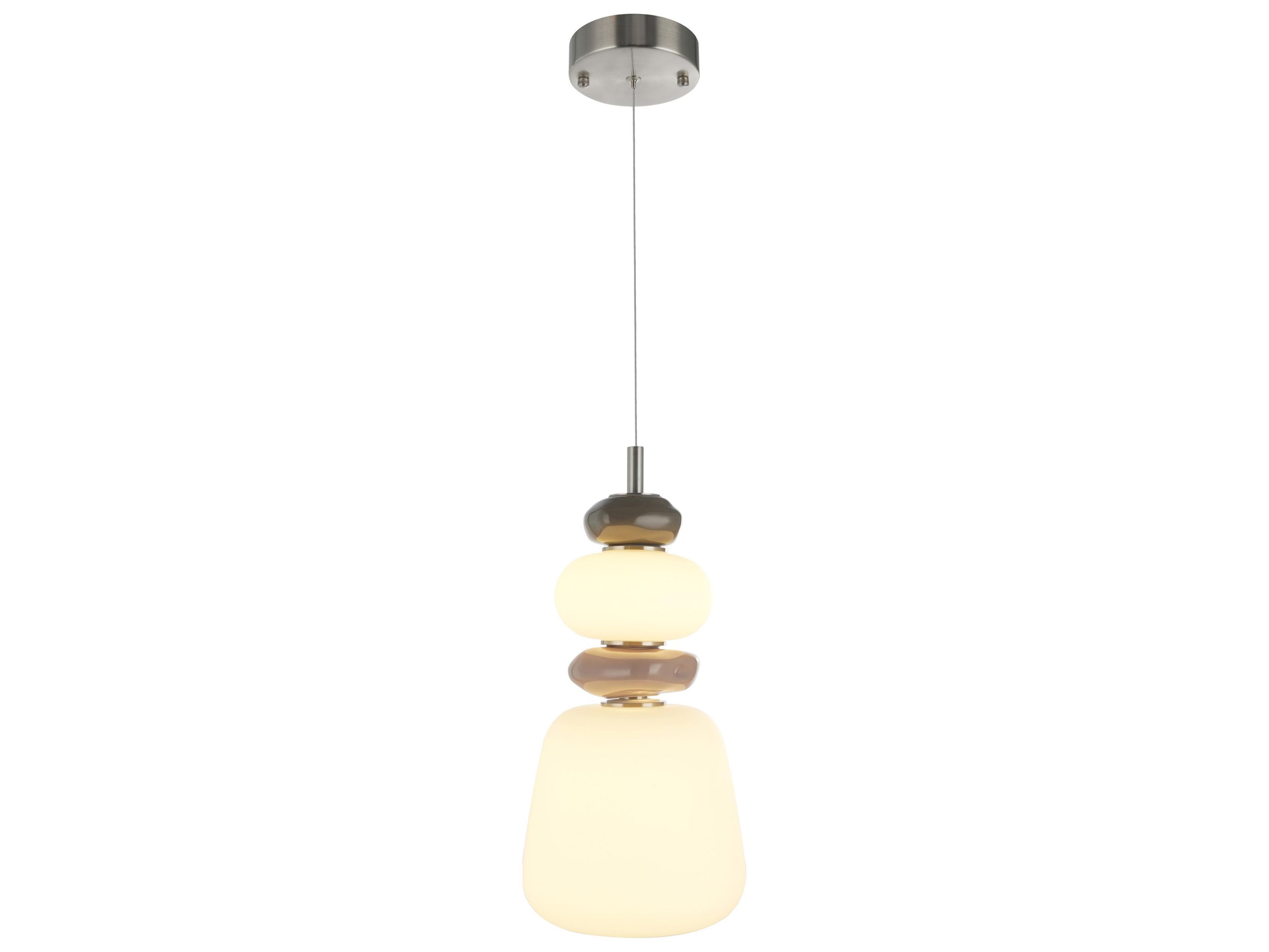 Artcraft Strata 1-Light Satin Nickel Linear Mini Pendant