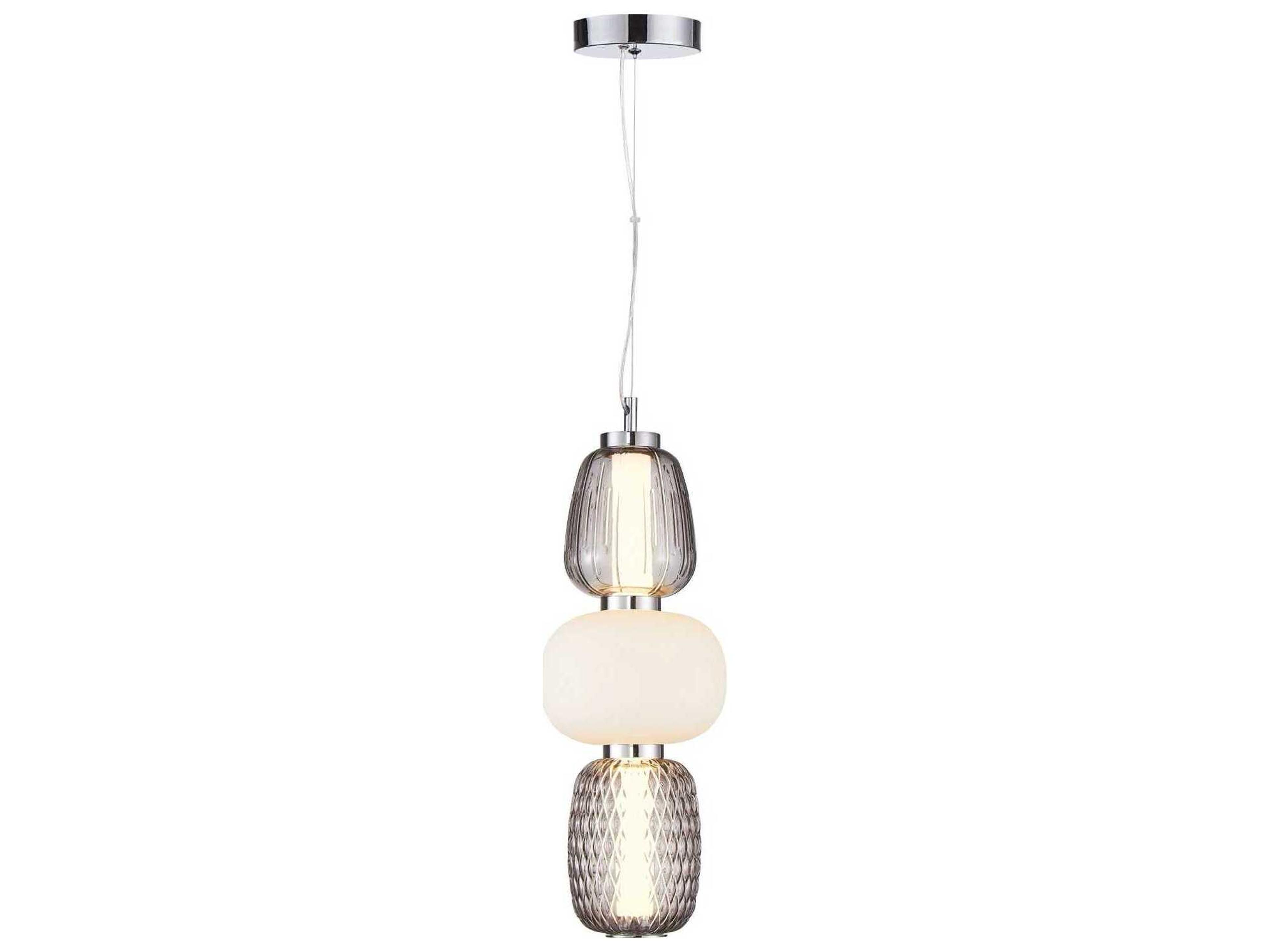 Artcraft Cyra 1-Light Chrome Mini Pendant