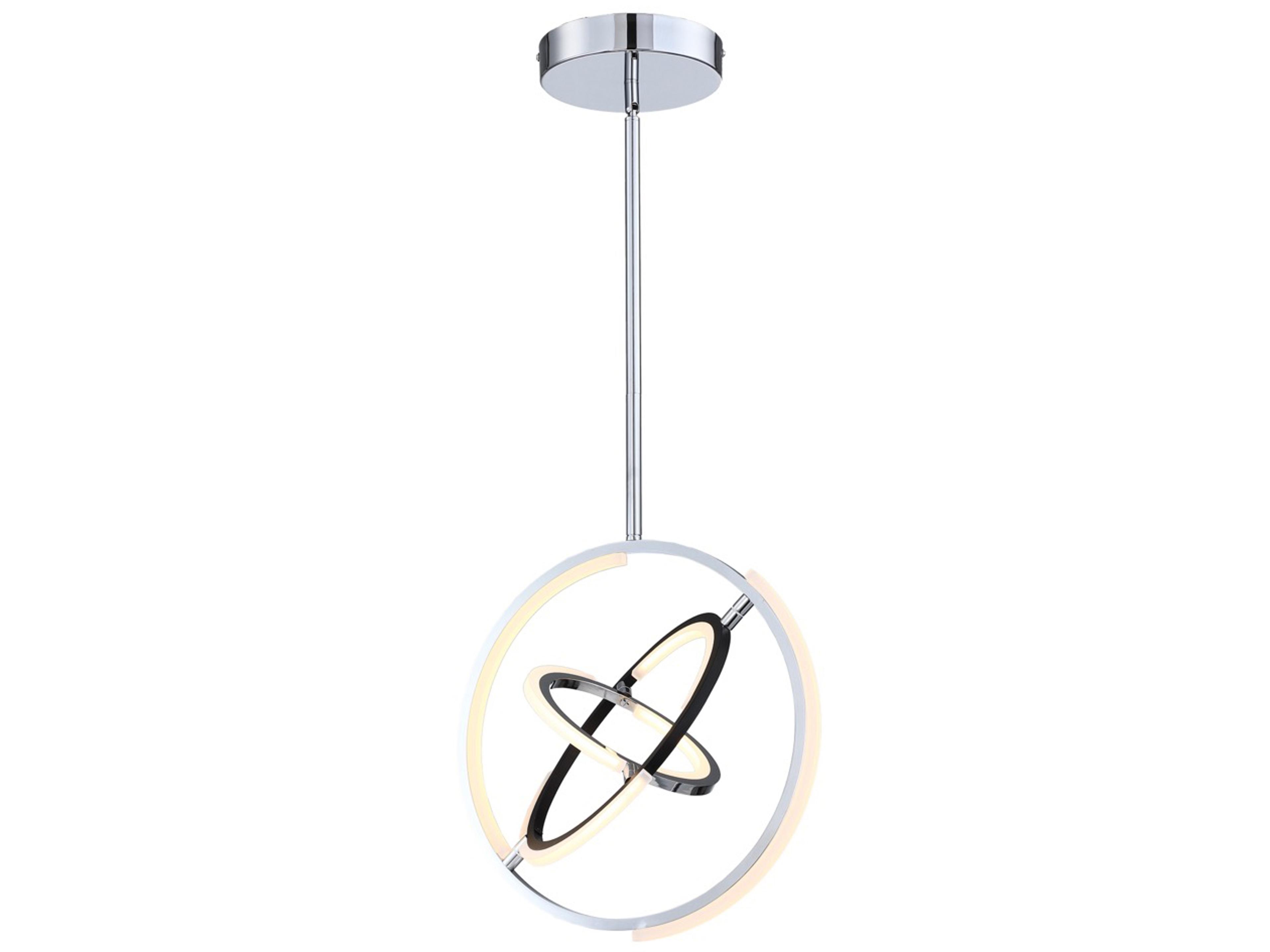 Artcraft Trilogy Polished Nickel Geometric Pendant