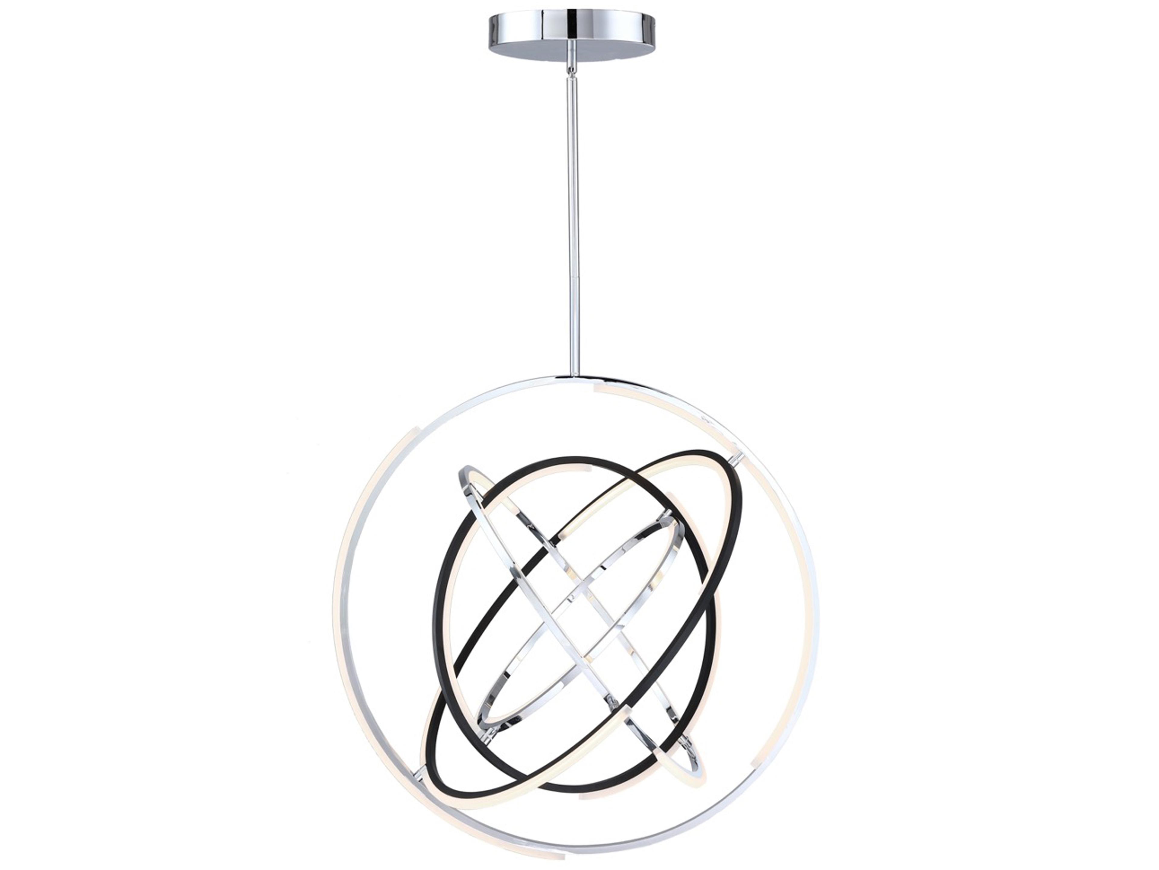 Artcraft Trilogy Polished Nickel Geometric Pendant