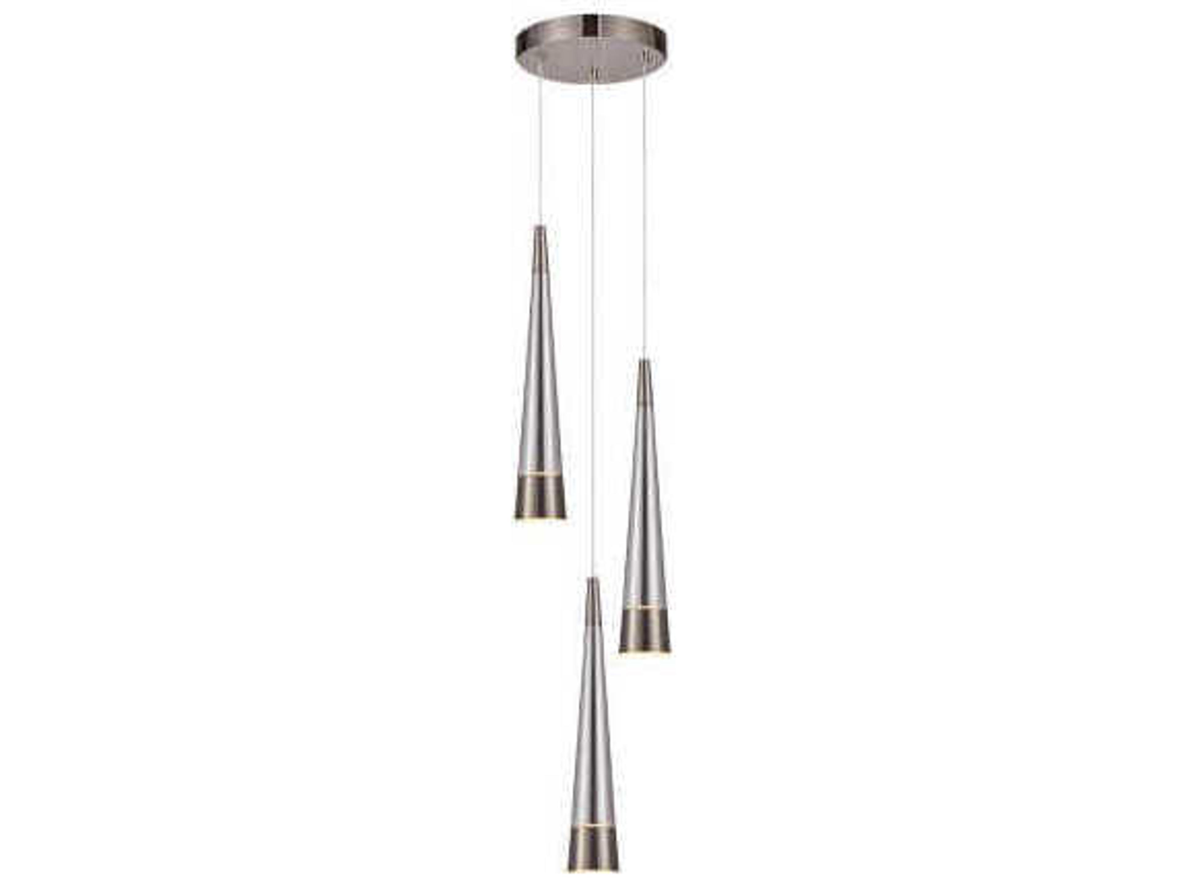 Artcraft Sunnyvale 3-Light Pearl Black Smoke Mini Pendant