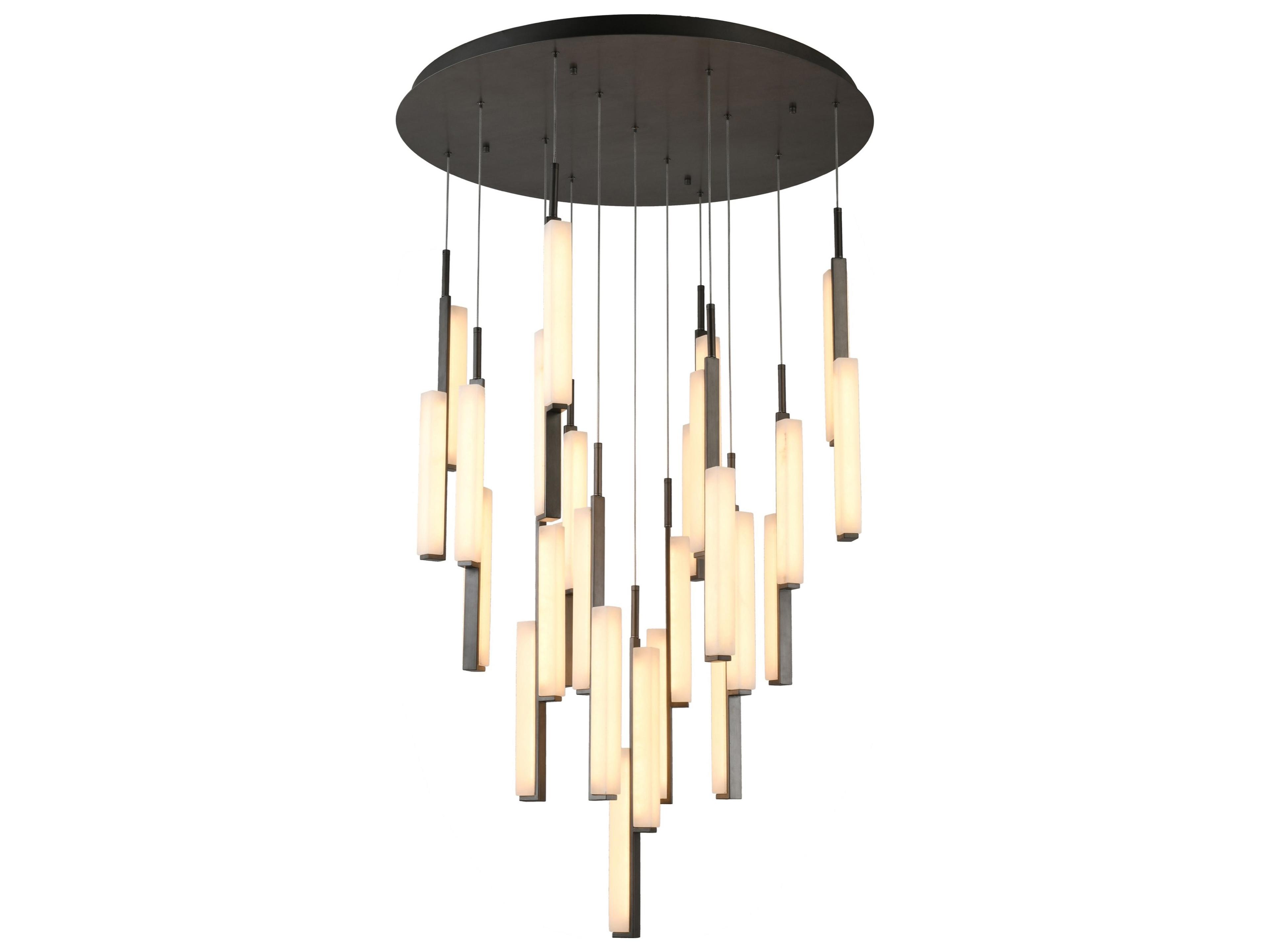 Artcraft Lumina 1-Light Forged Bronze Round Pendant