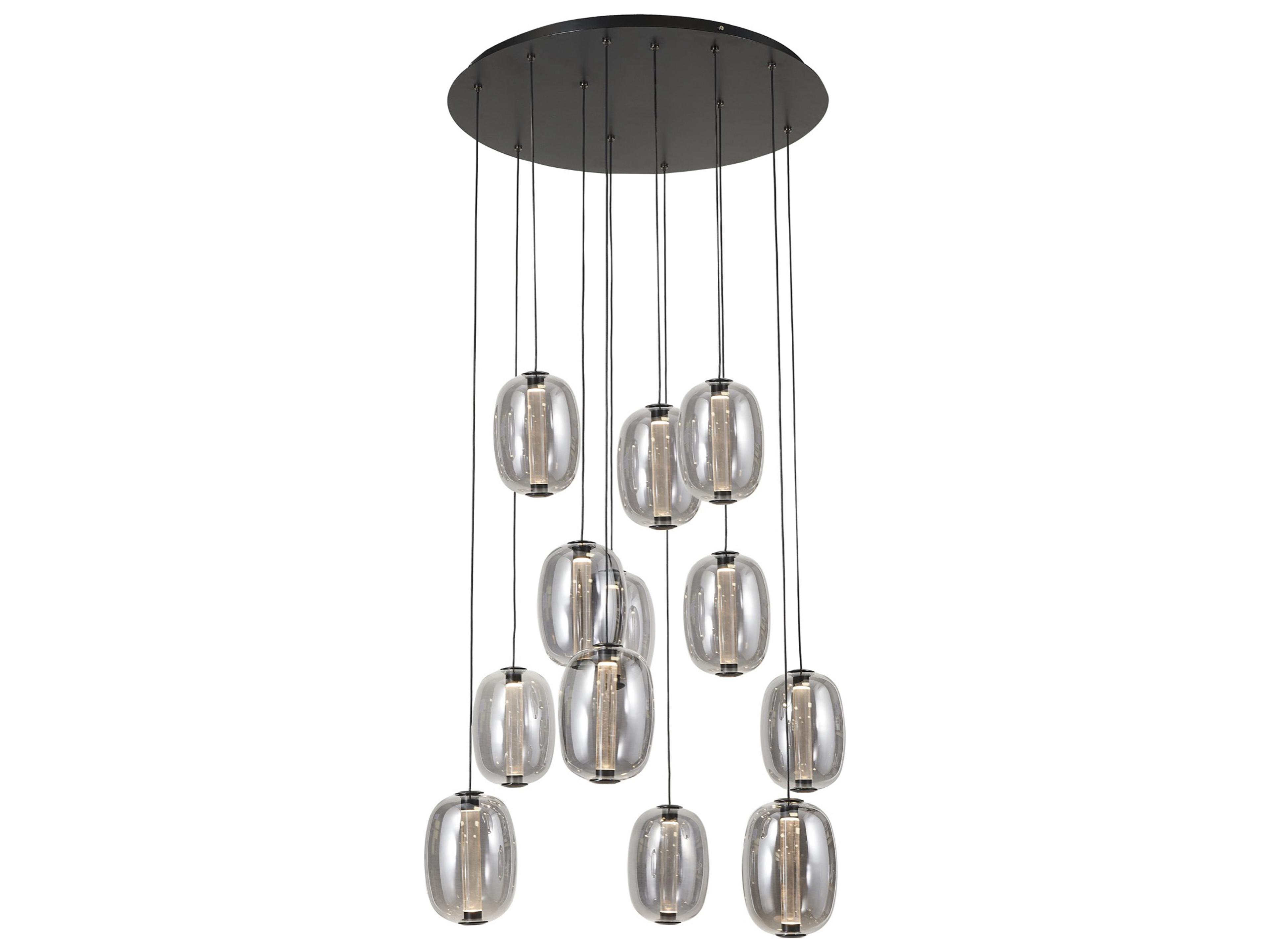 Vega 12-Light Black Pendant