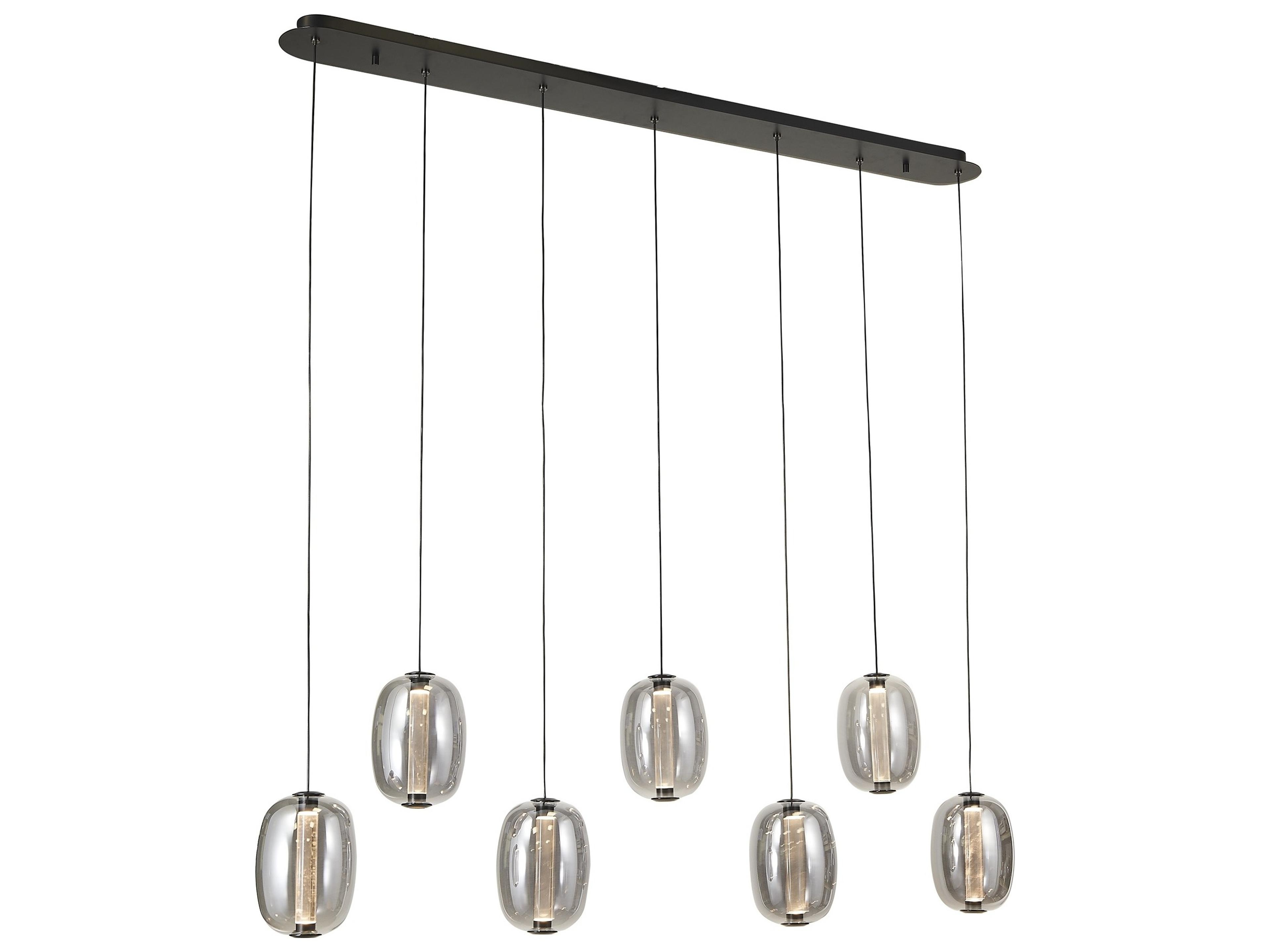 Vega Black Linear Island Pendant
