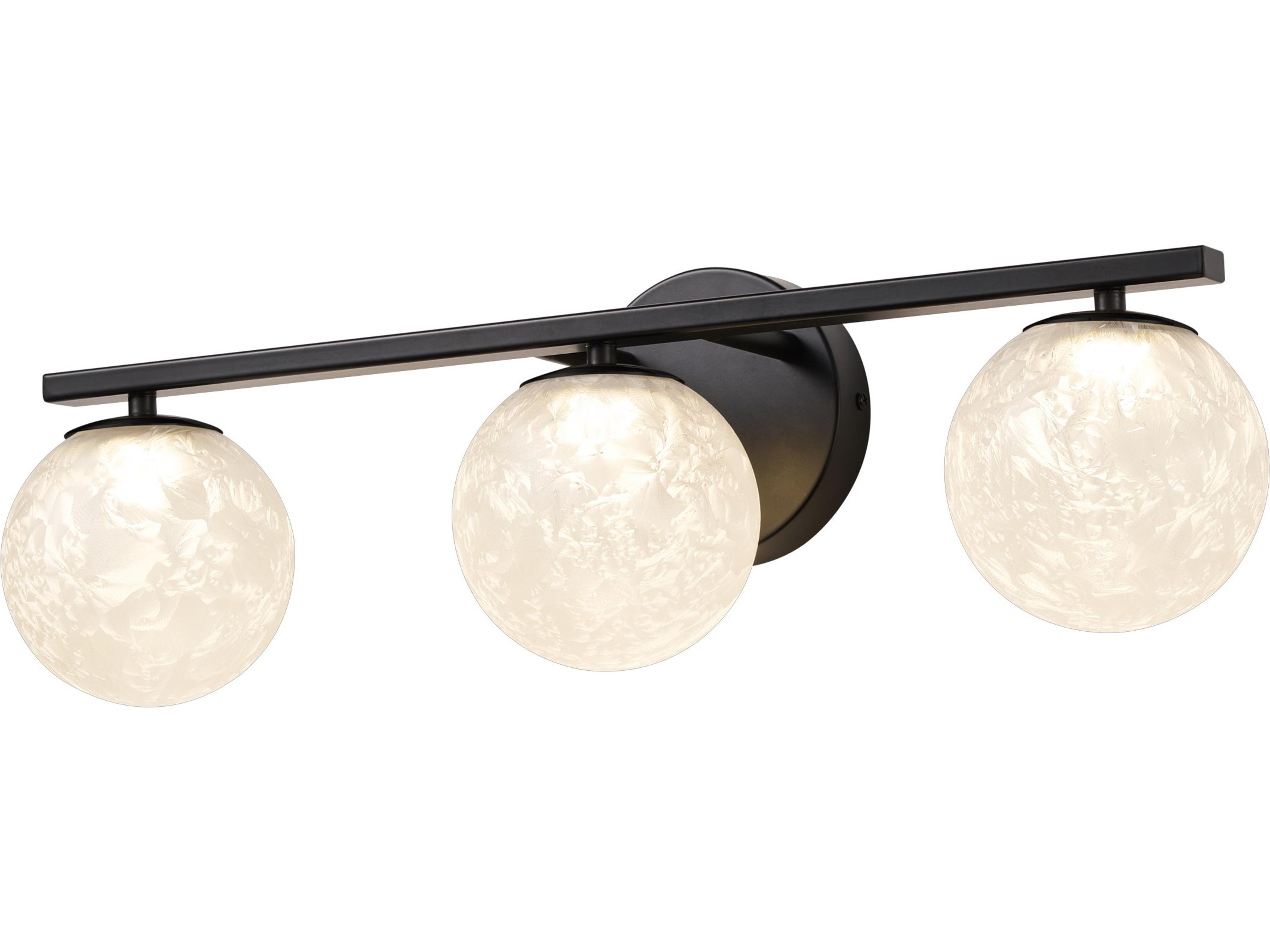 Artcraft Forma 3-Light Black Vanity Light